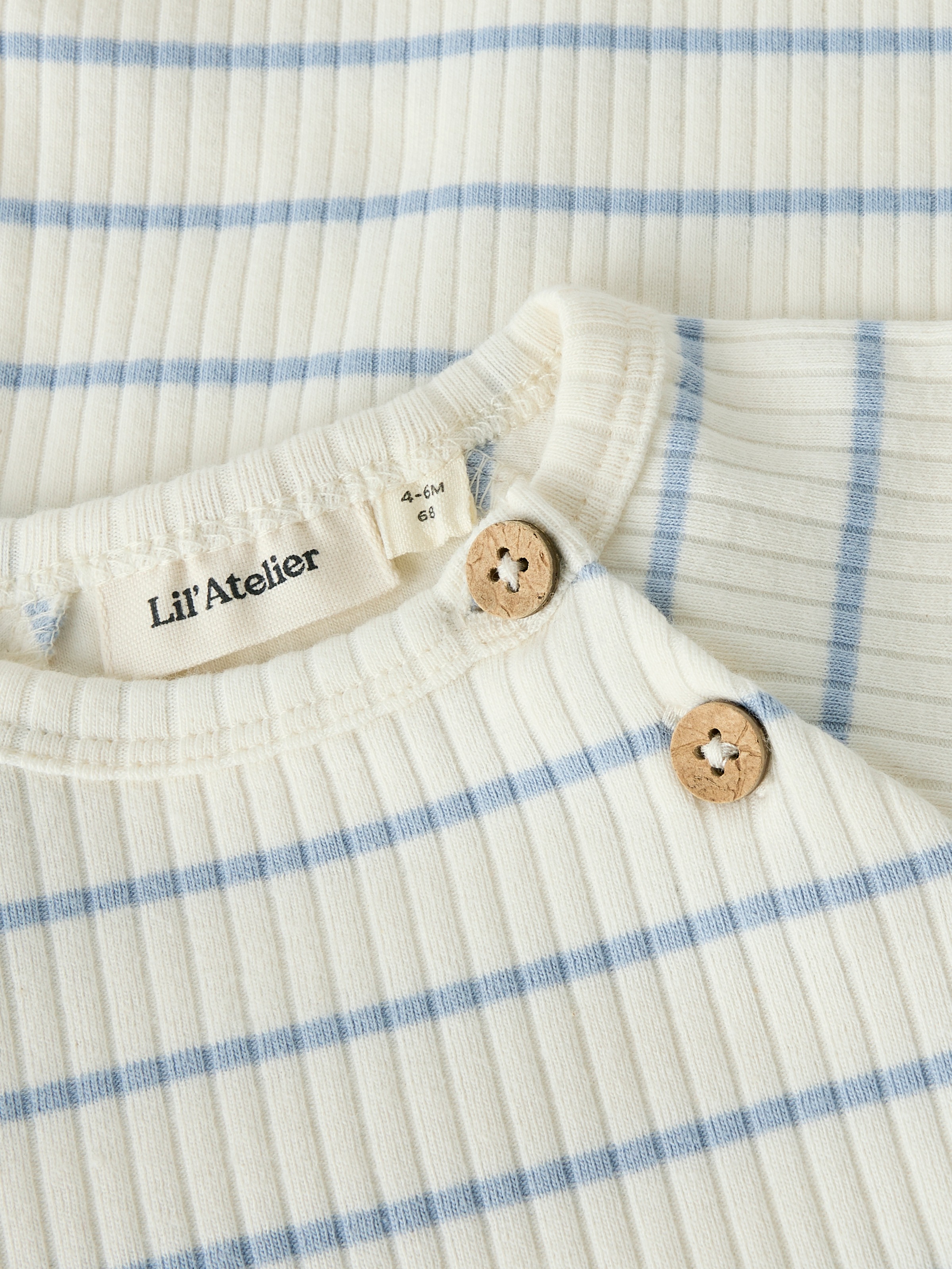 Lil' Atelier Langarmbody »NBMKAIL LS SLIM BODY LIL NOOS« Baumwollmischung