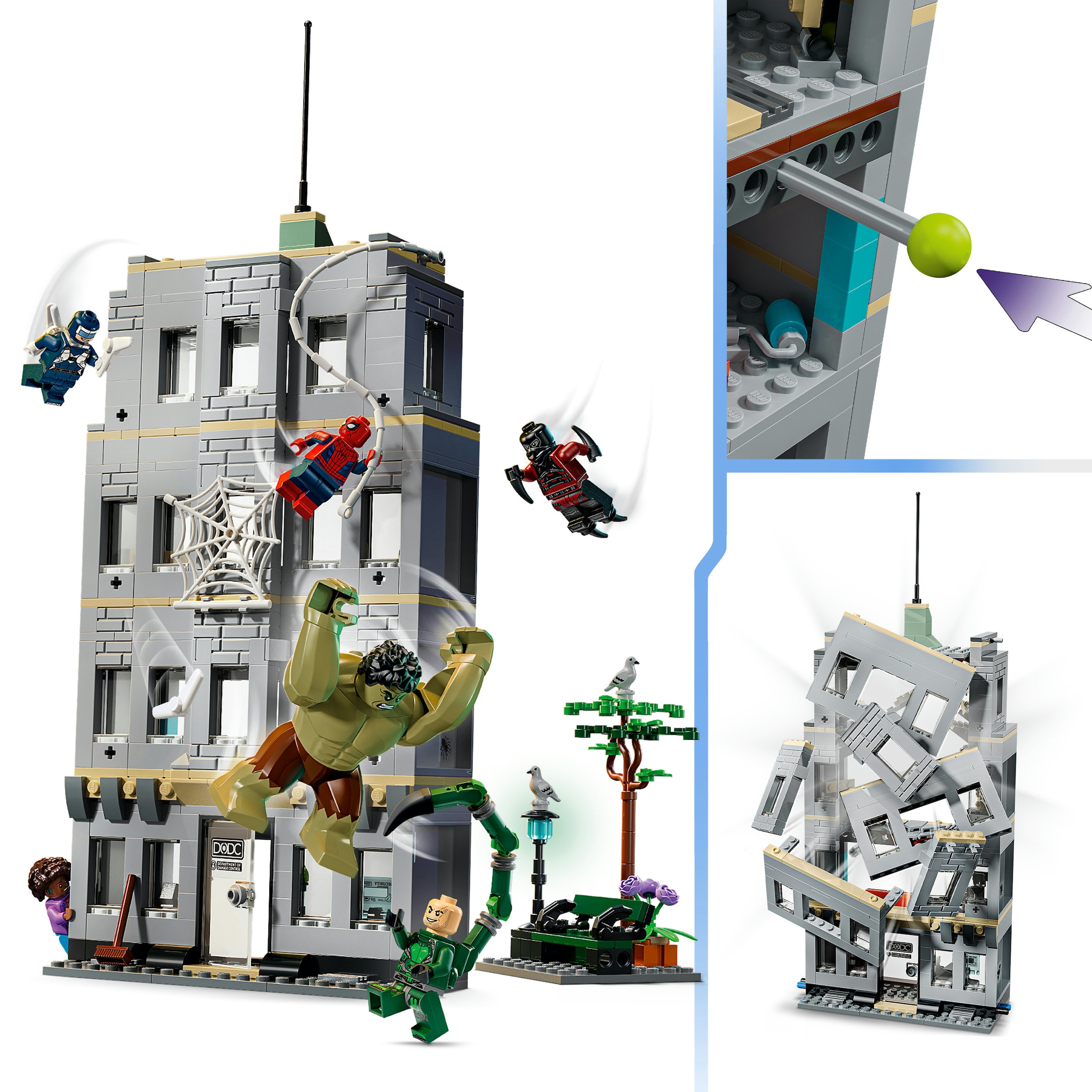 LEGO® Konstruktionsspielsteine »Großer Showdown: Spider-Man vs. Hulk (76350), LEGO Super Heroes« Made in Europe