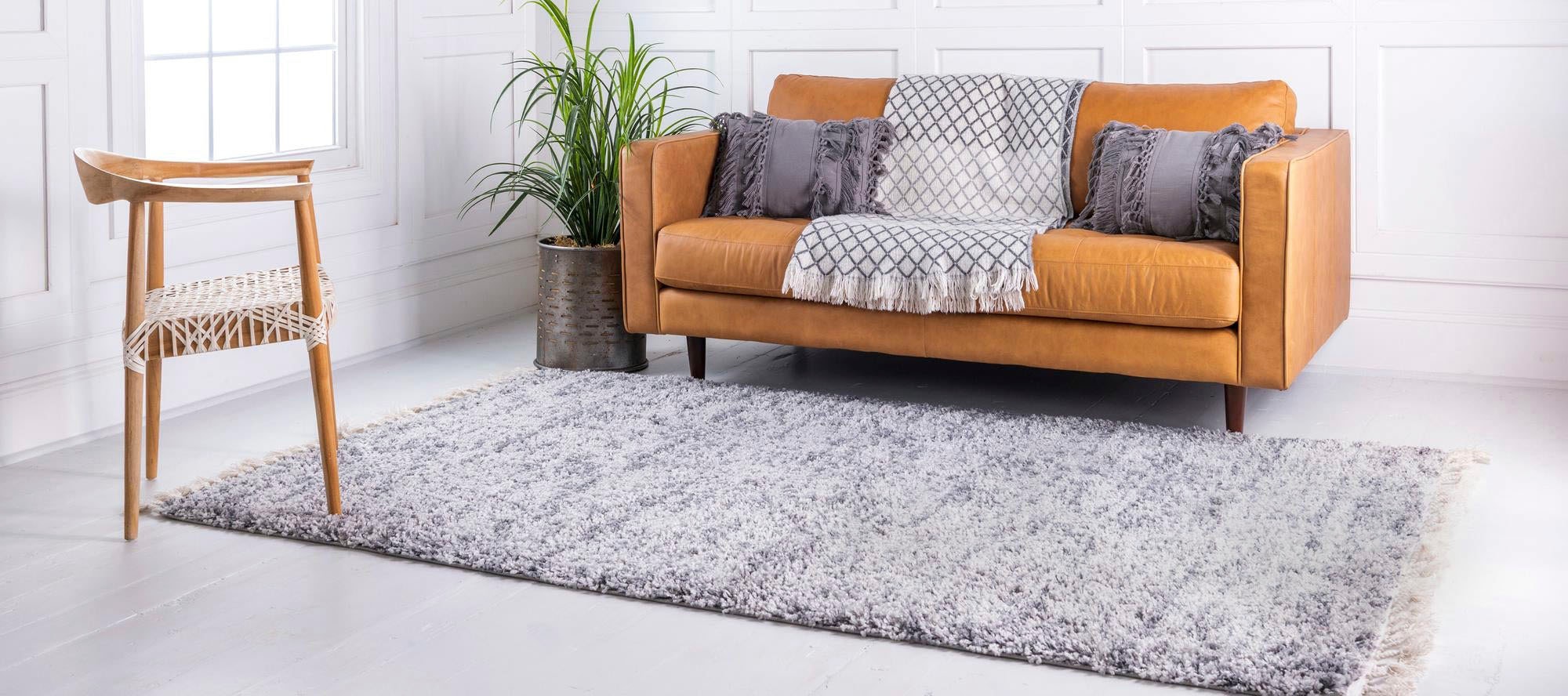 Myflair Möbel & Accessoires Hochflor-Teppich »Top Shag Lagerräumung«, rechteckig, 32 mm Höhe, gewebt, melierte Optik, weich & kuschelig, mit Fransen