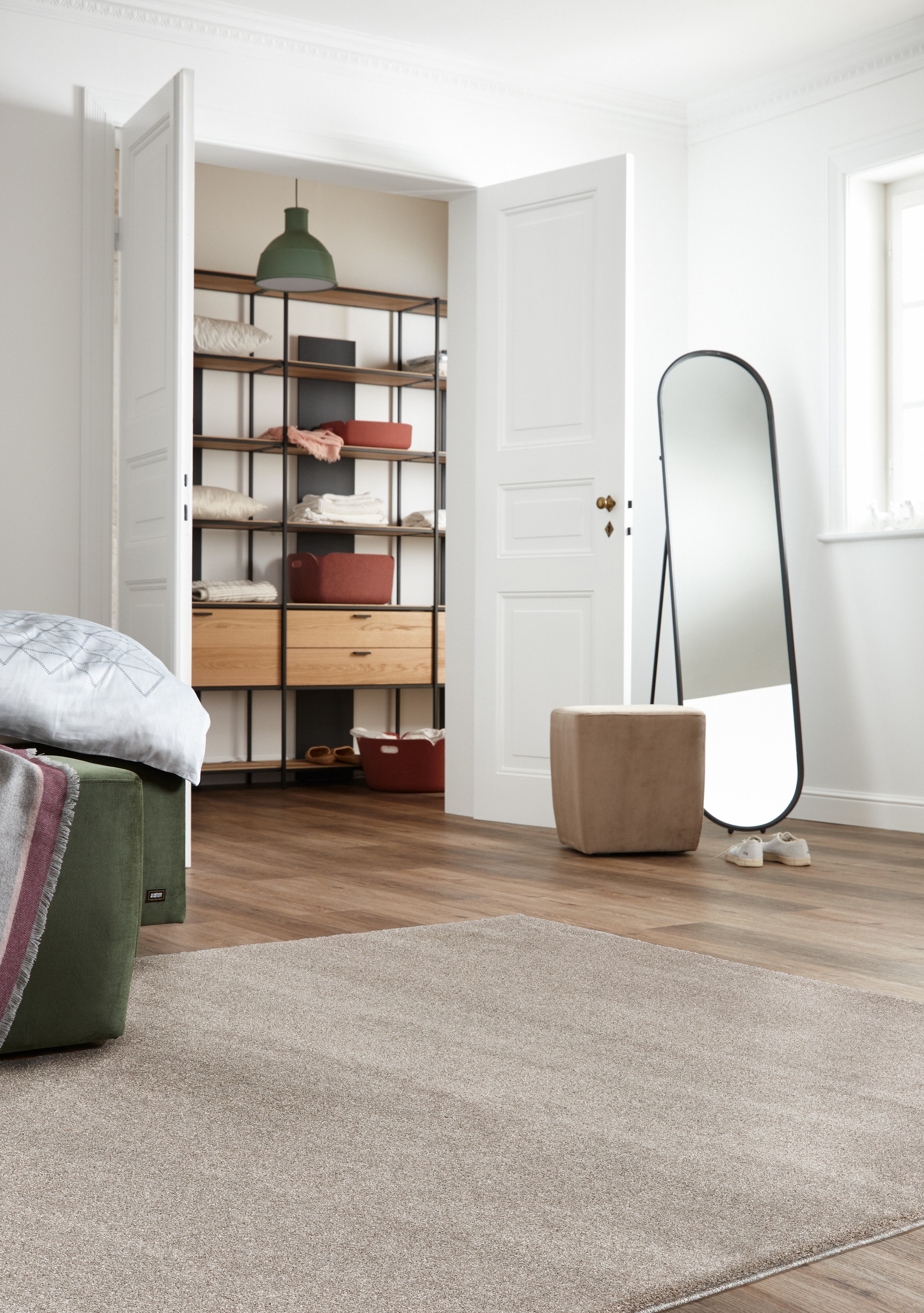 SCHÖNER WOHNEN-Kollektion Teppich »Pure 190« rechteckig 21 mm Höhe Wohnzimmer, Schlafzimmer, uni, leichter Glanz, robuster Kurzflor