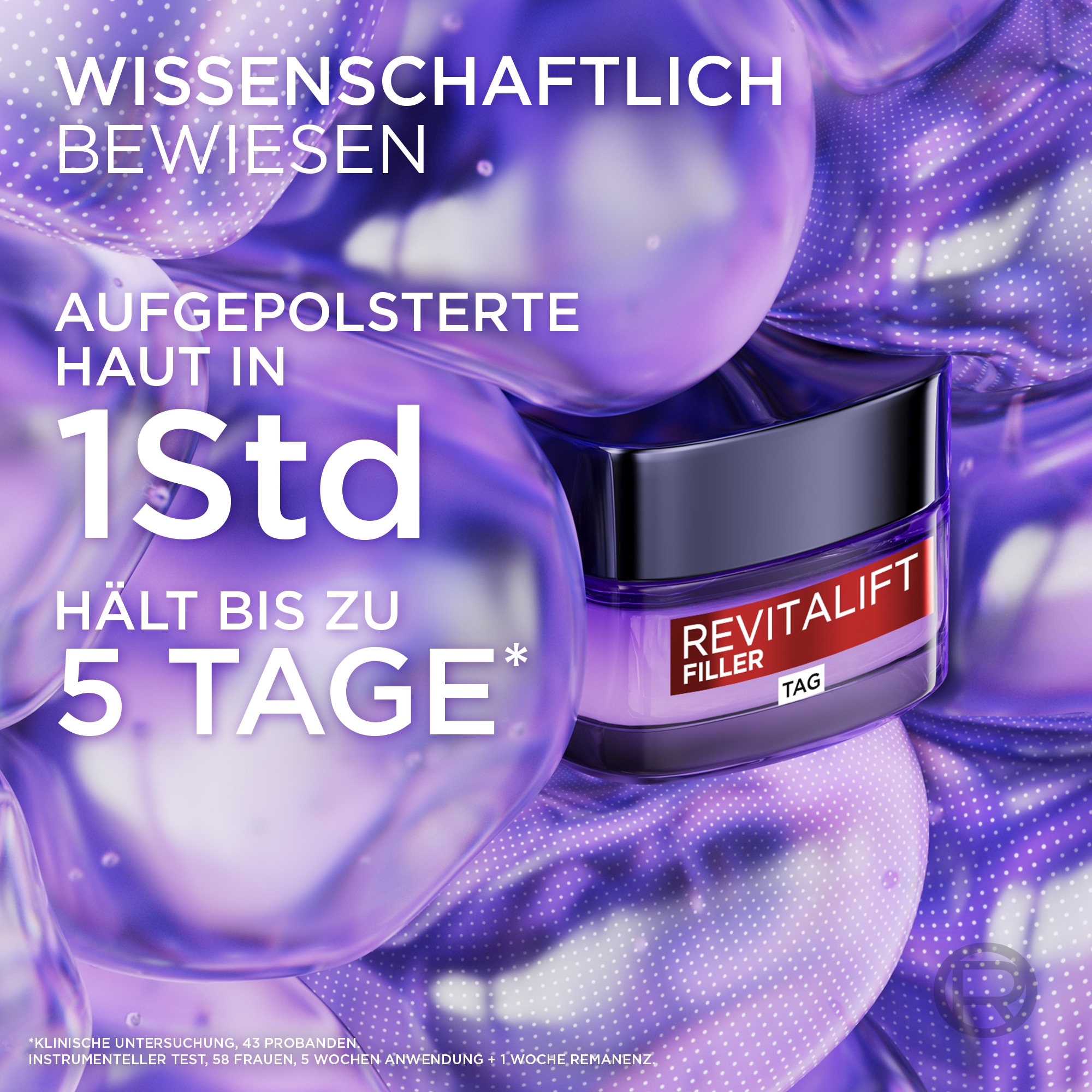 L'ORÉAL PARIS Anti-Aging-Creme »REVITALIFT FILLER TAGEPFLEGE« mit hochkonzentrierter Hyaluronsäure