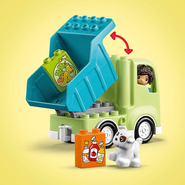 LEGO® Konstruktionsspielsteine »Recycling-LKW (10987), LEGO® DUPLO«, (15 St.),  Made in Europe online kaufen | OTTO
