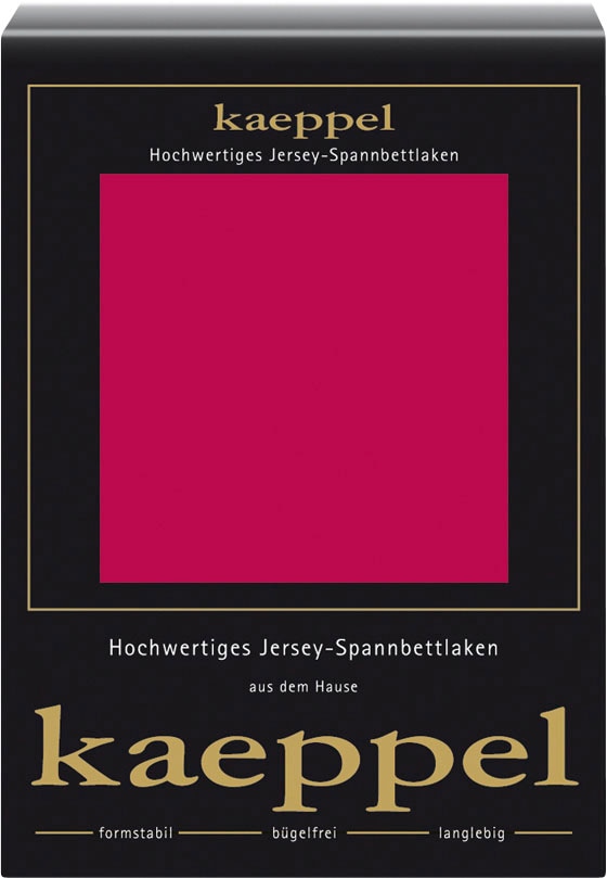Kaeppel Spannbettlaken »Single Jersey Mako Cotton« Bettlaken aus 100% Baumwolle in rot, Größe 140-160x200 37