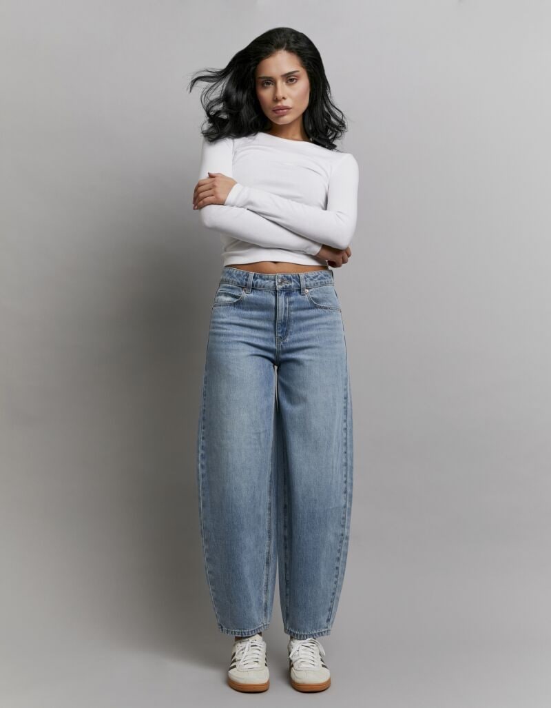 Tally Weijl High-waist-Jeans »SPADEJOELLE« Baumwollmischung, barrel fit