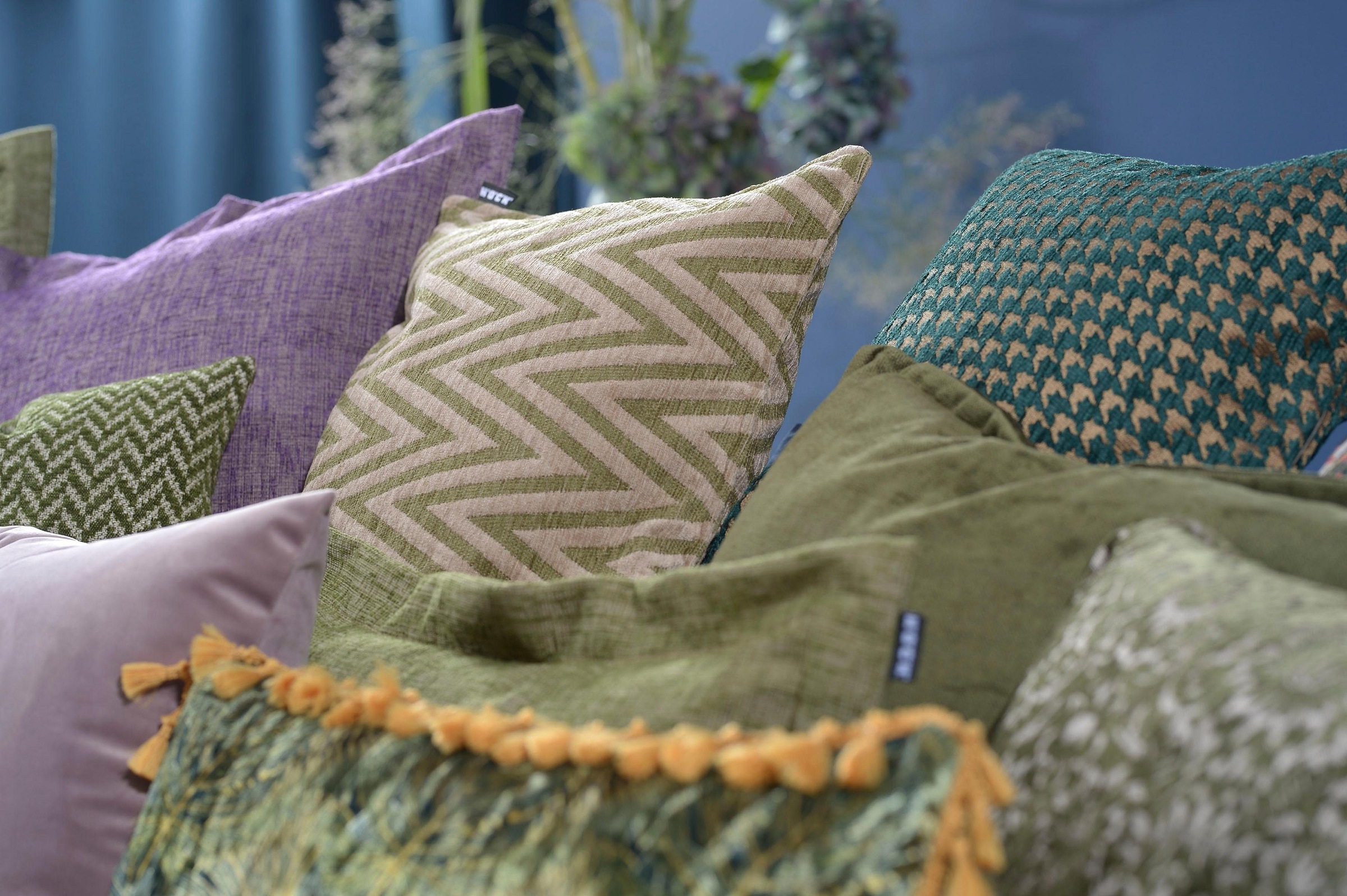 H.O.C.K. Dekokissen »Rigalon« Kissenhülle mit Füllung, 1 Stück, mit Zick-Zack Muster