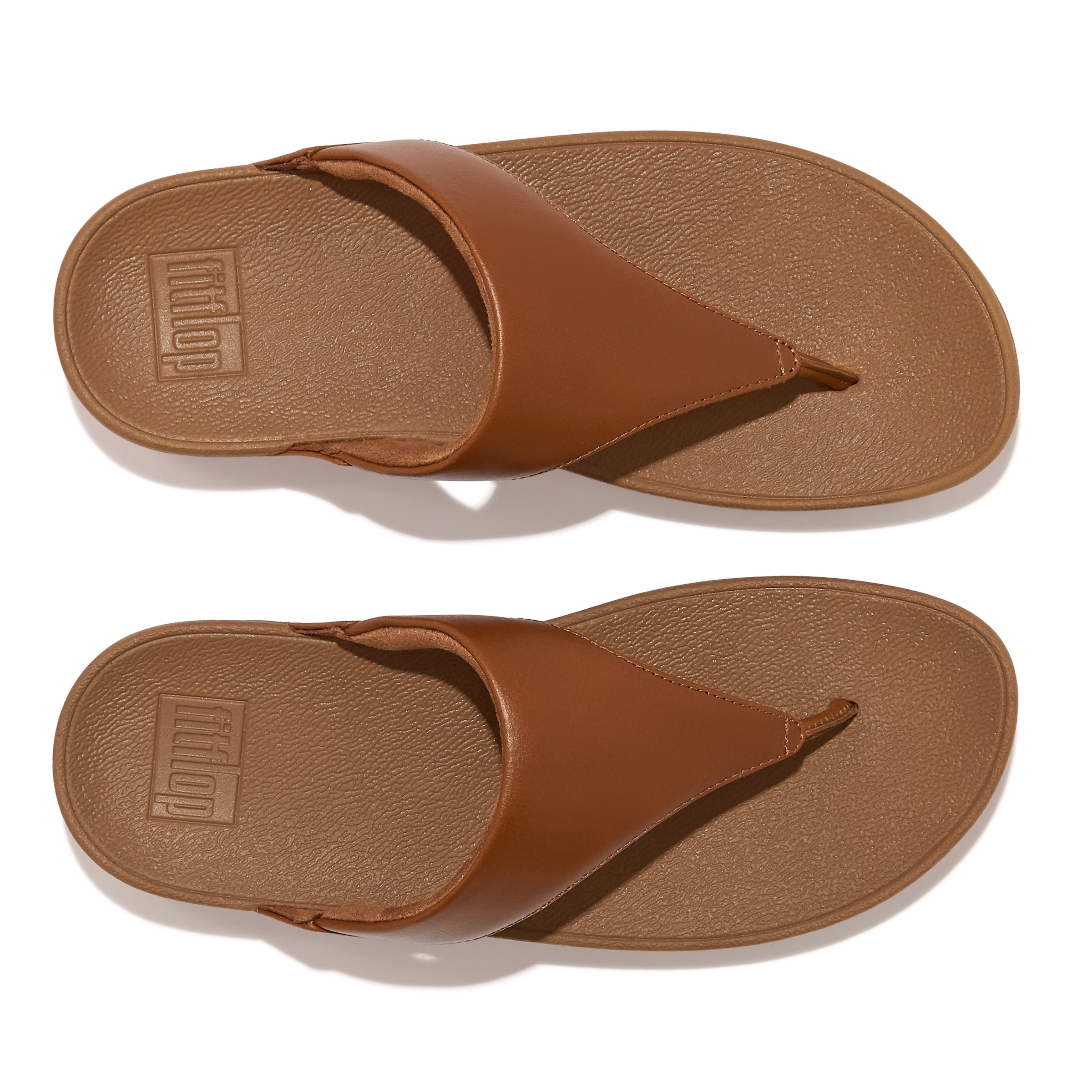 Fitflop Dianette »LULU LEATHER TOEPOST«, Pool Slides, Pantolette, Badeschuh mit Keilabsatz