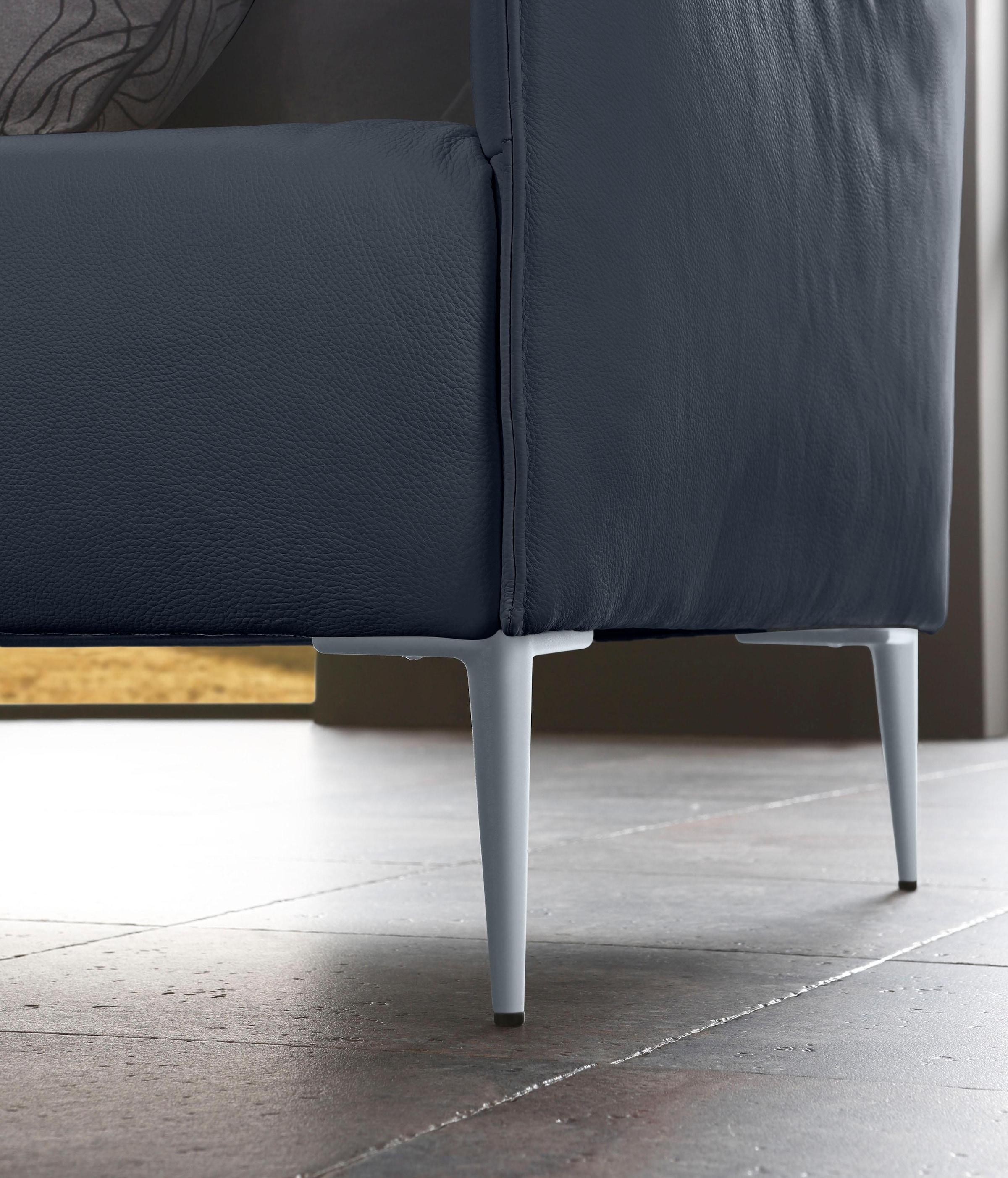 W.SCHILLIG 3-Sitzer »sally«, mit Metallfüßen in Silber matt, Breite 224 cm