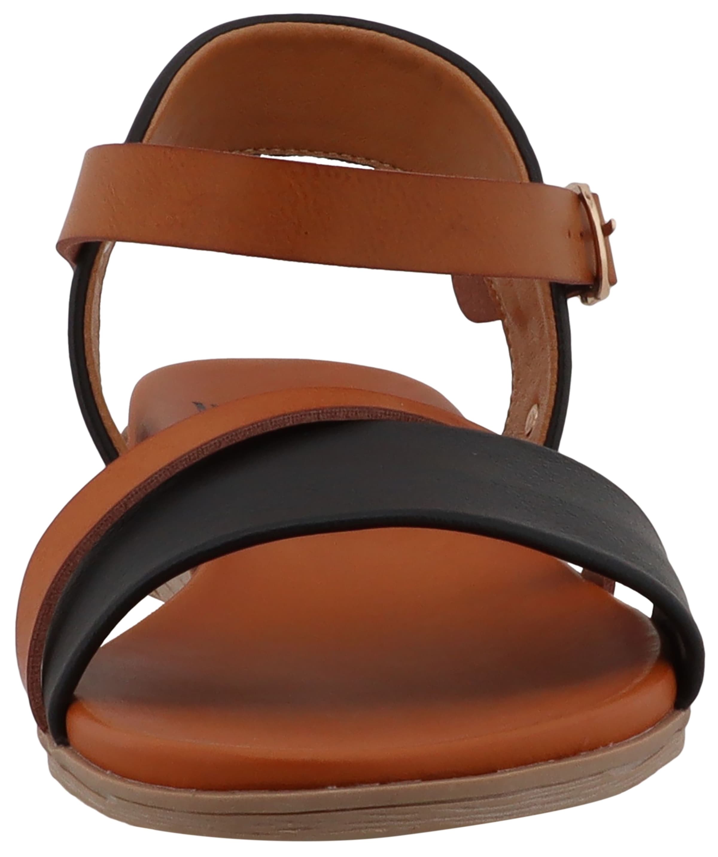 Mustang Shoes Riemchensandale »Eireen«  Sandalette, Sommerschuh mit logogeprägter Niete