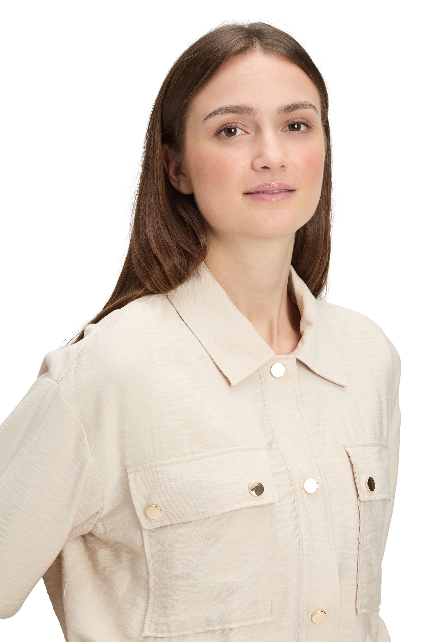 Betty&Co Jackenblazer »Casual-Jacke mit aufgesetzten Taschen«