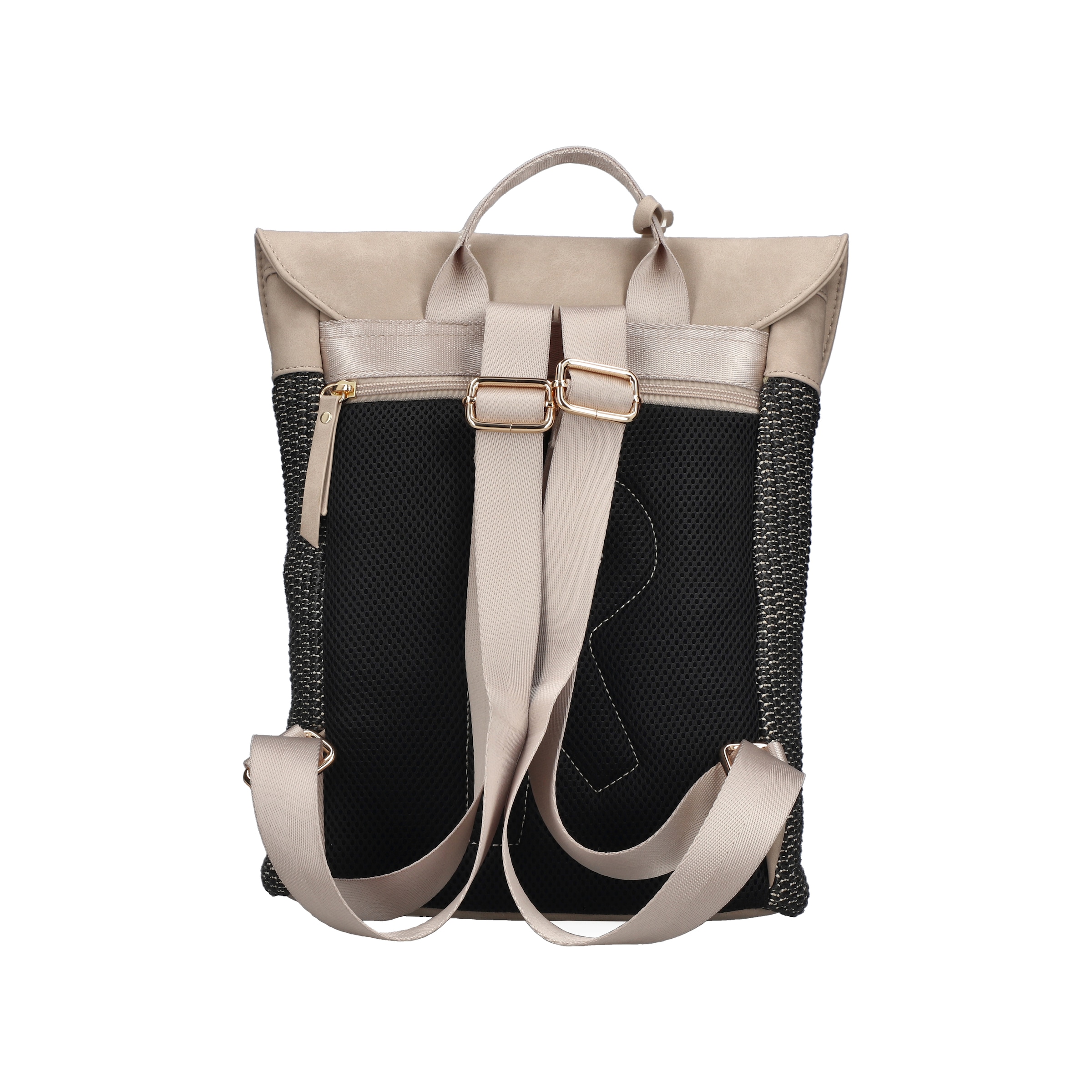 Rieker Cityrucksack Damen Freizeitrucksack mit kontrastfarbigem Überschlag