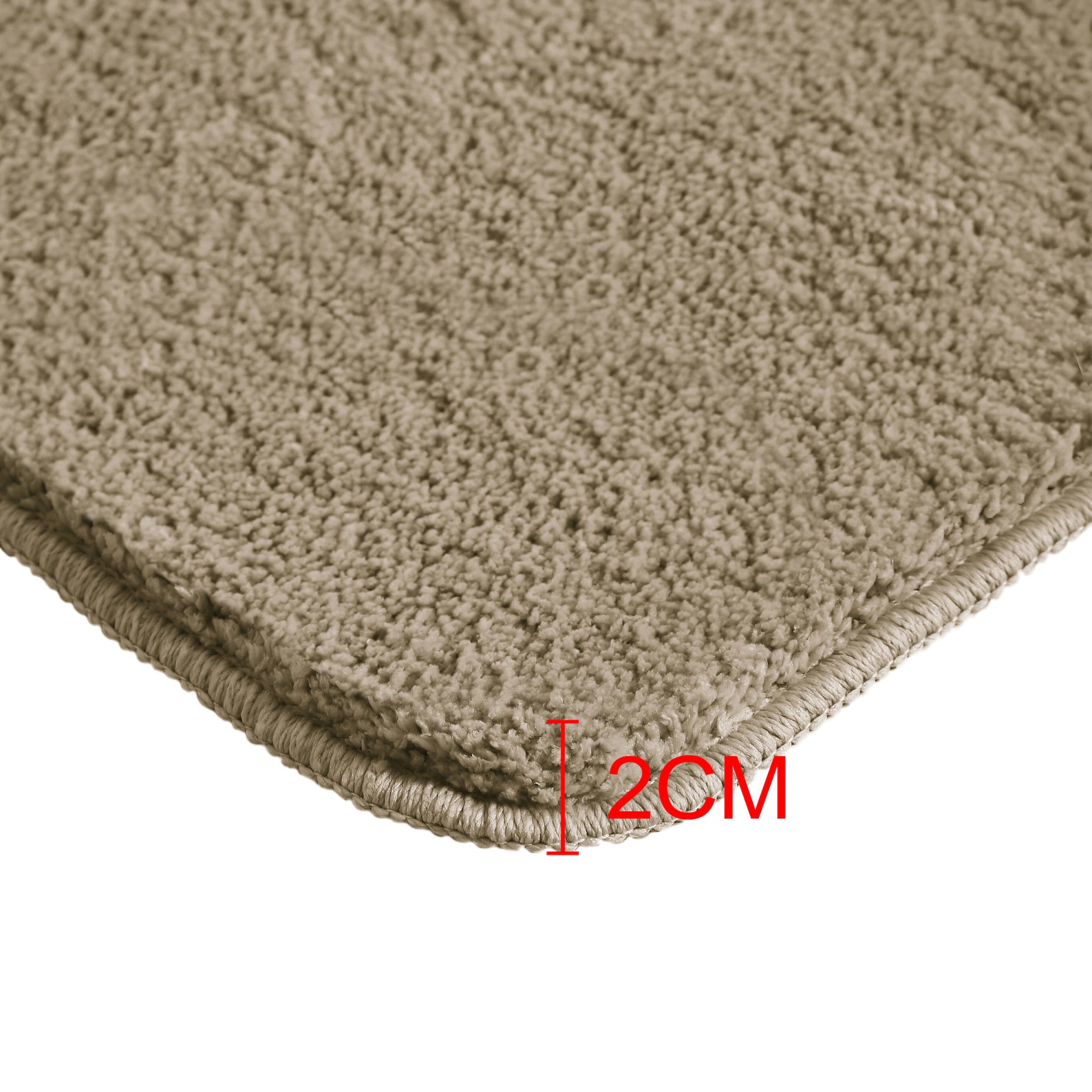 OTTO home Badematte »Inga, Badezimmer Teppich, Badvorleger« Höhe 20 mm rutschhemmend beschichtet fußbodenheizungsgeeignet | schnell trocknend | strapazierfähig Badteppich, unifarben, weich, als halbrund und rechteckig erhältlich