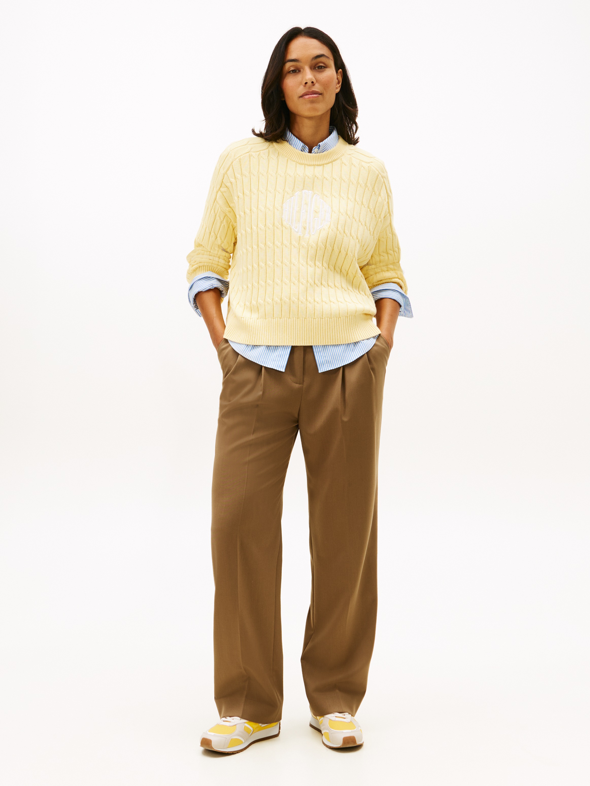 Tommy Hilfiger Anzughose »TIMELESS WOOL RLXD STRT PANT«  mit Wolle