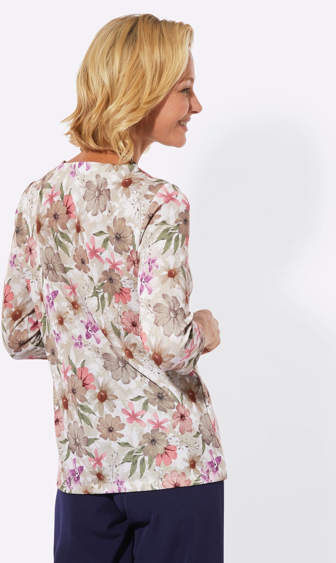 Classic 3/4-Arm-Shirt »Rundhals-Shirt« 1 tlg. tlg.