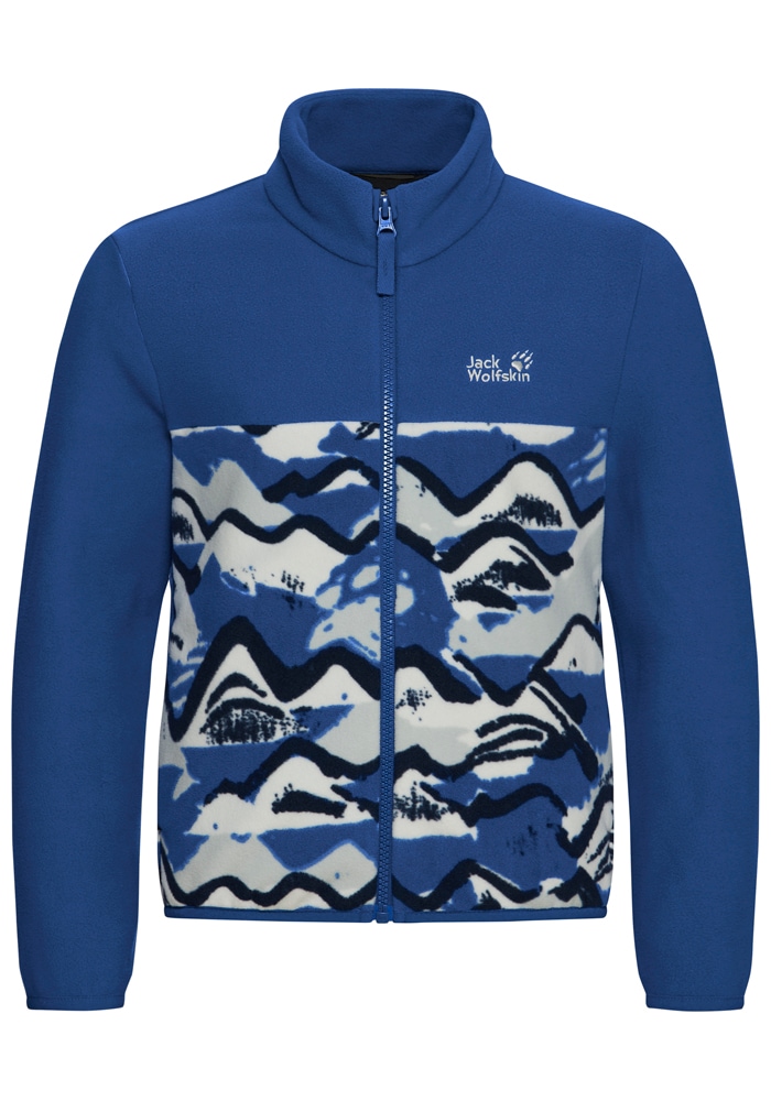 Jack Wolfskin Fleecejacke »PAW ERA 100 PRINT FZ K« Atmungsaktiv, leicht, Übergangsjacke