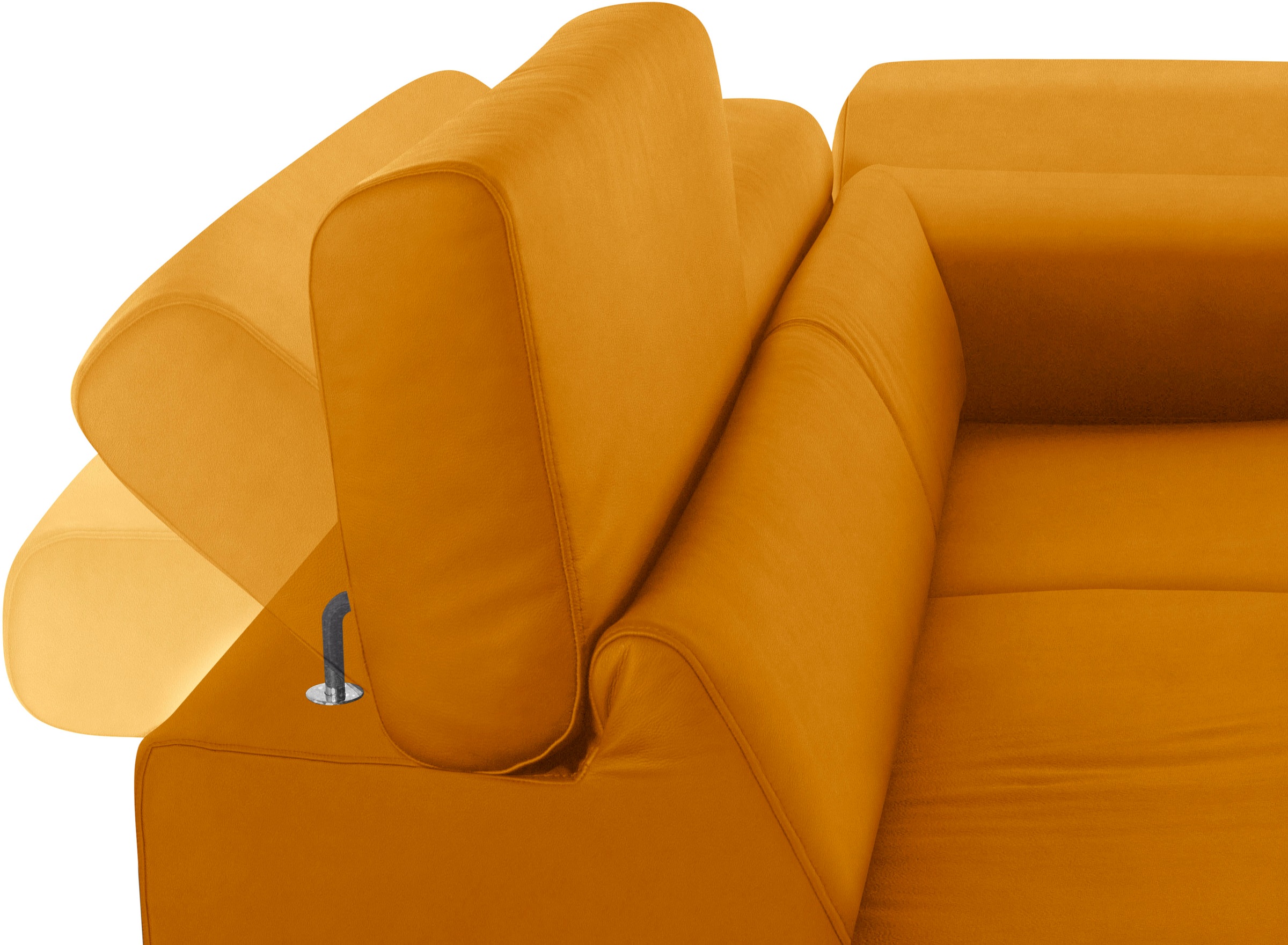 W.SCHILLIG Ecksofa »finn, toller Sitzkomfort, L-Form, hochwertige Verarbeitungsdetails«, German Design Award 2016, Fußgestell Chrom glänzend, Breite 281 cm