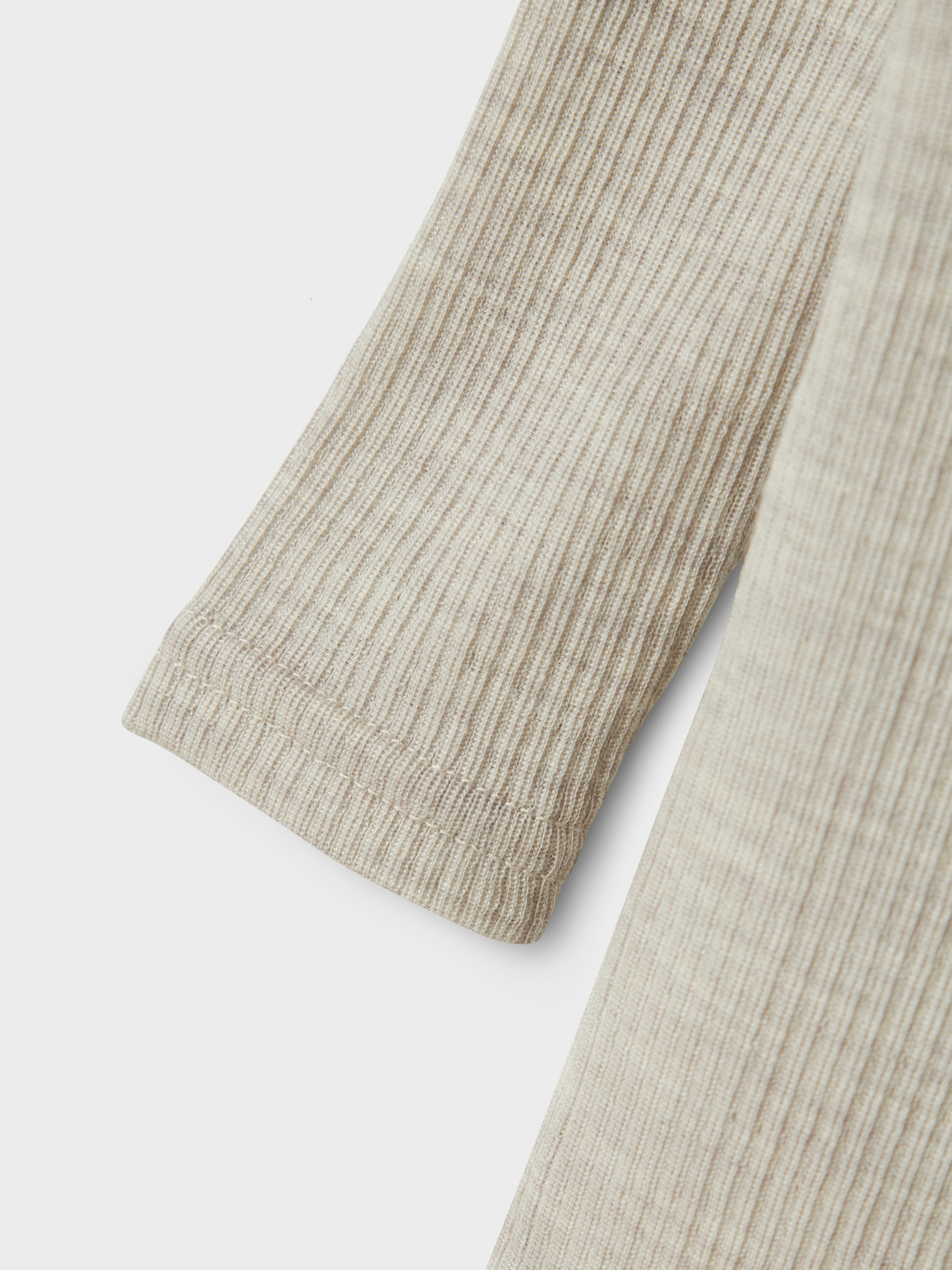 Name It Langarmbody »NBNWAX WOOL RIB LS BODY NOOS«, aus reiner Merinowolle