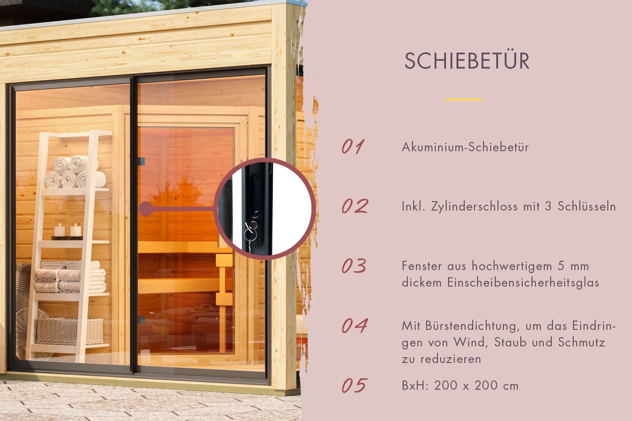 Karibu Saunahaus »Kolorado« verschiedene Varianten