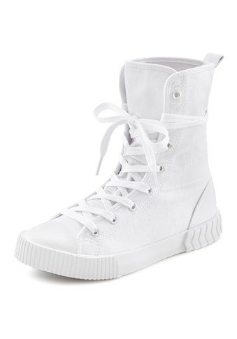 LASCANA Stiefelette, High Top Sneaker aus Textil im trendigen Combat Look kaufen