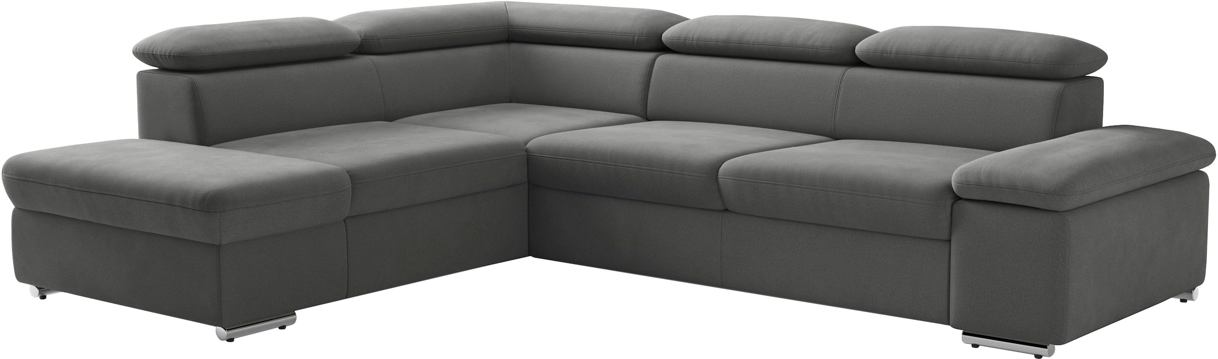 sit&more Ecksofa »Valentine L-Form, B: 272 cm« mit Arm- & Kopfteilverstellung, optional mit Bettfunktion