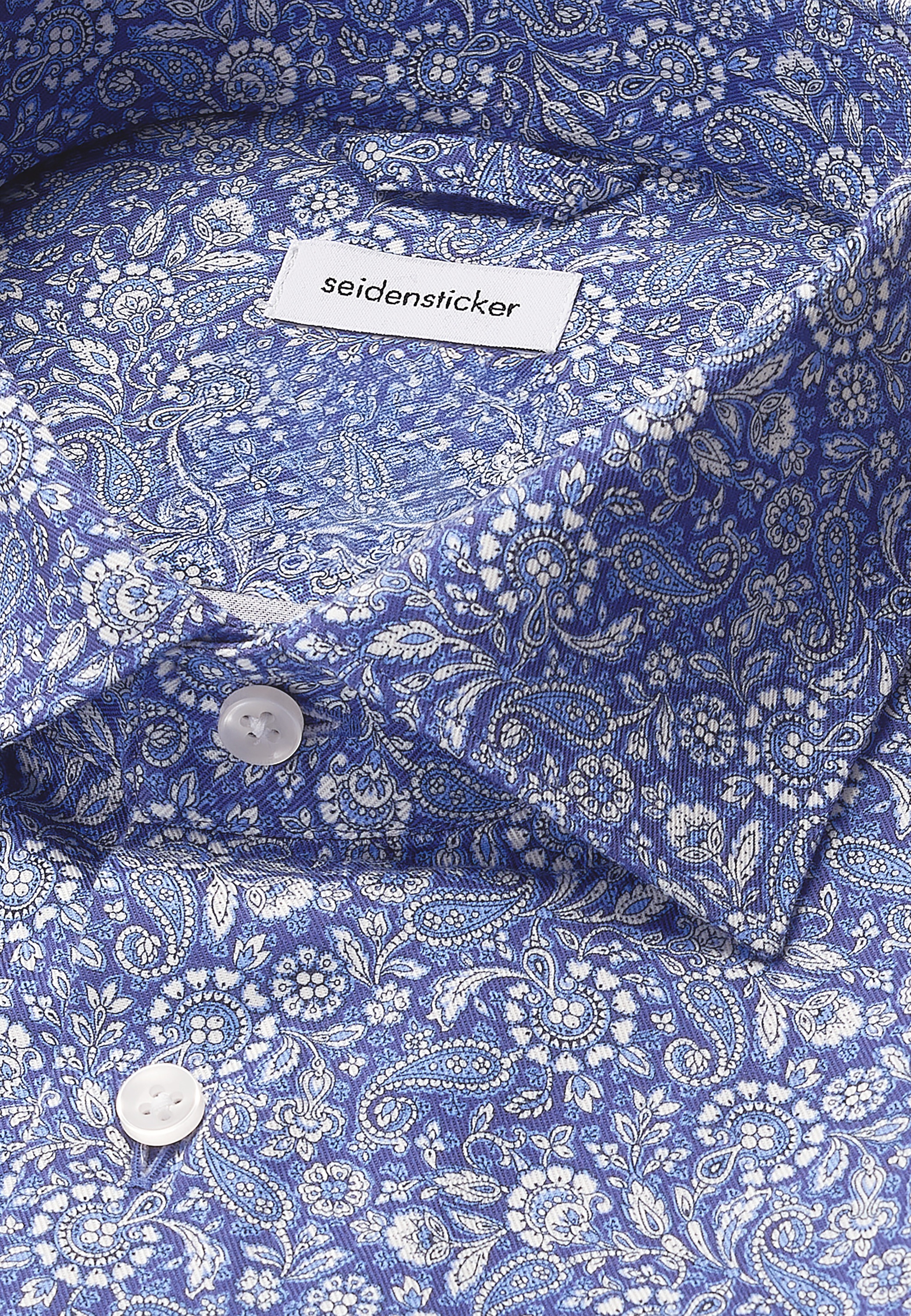 seidensticker Businesshemd »Schwarze Rose«, Slim 1/1 Kentkragen Paisley