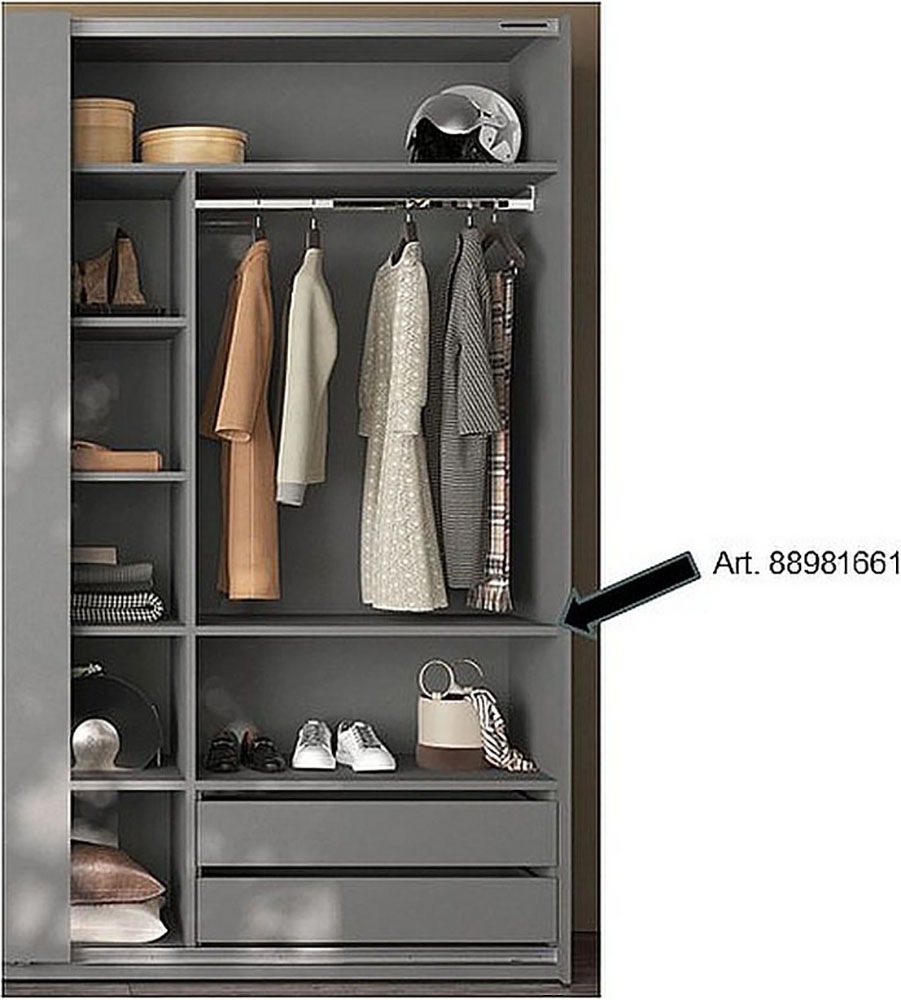 INOSIGN Schrankeinsatz »Jupiter - Steingrau (1 St.), nur mit Inneneinteilung montierbar«