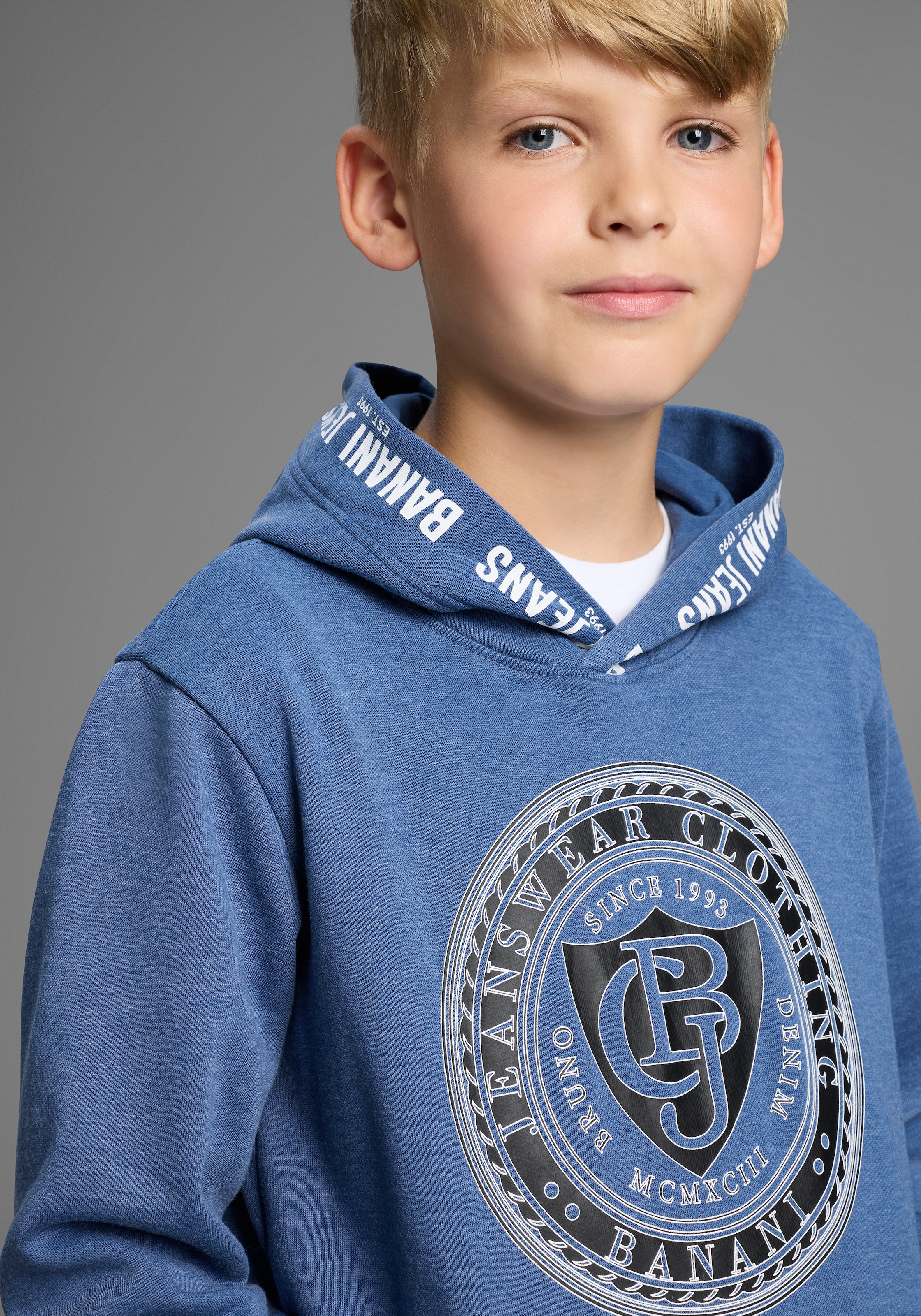 Bruno Banani Kapuzensweatshirt »Hoodie mit Drucken« NEU: BRUNO BANANI für TEENS! Hoodie mit Logo-Drucken