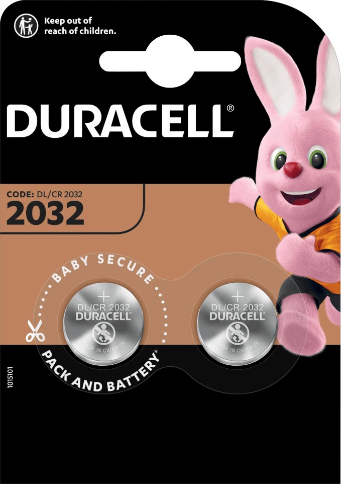 Duracell Batterie »DL2032«, CR2032, (Packung, 2 St.)