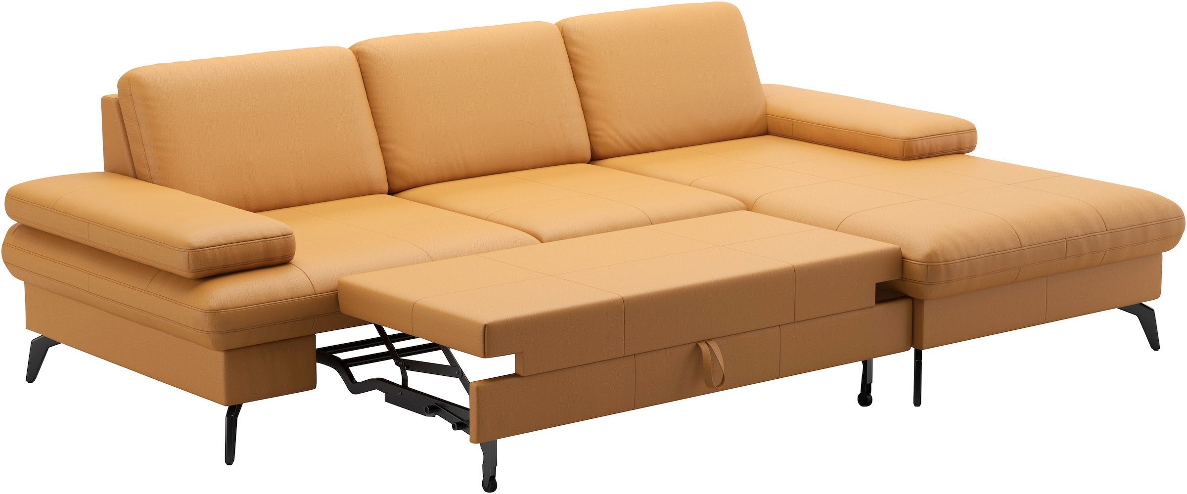 sit&more Ecksofa »Morris L-Form, inkl. Sitztiefenverstellung«, wahlweise mit Armteilverstellung, Bettfunktion & Bettkasten