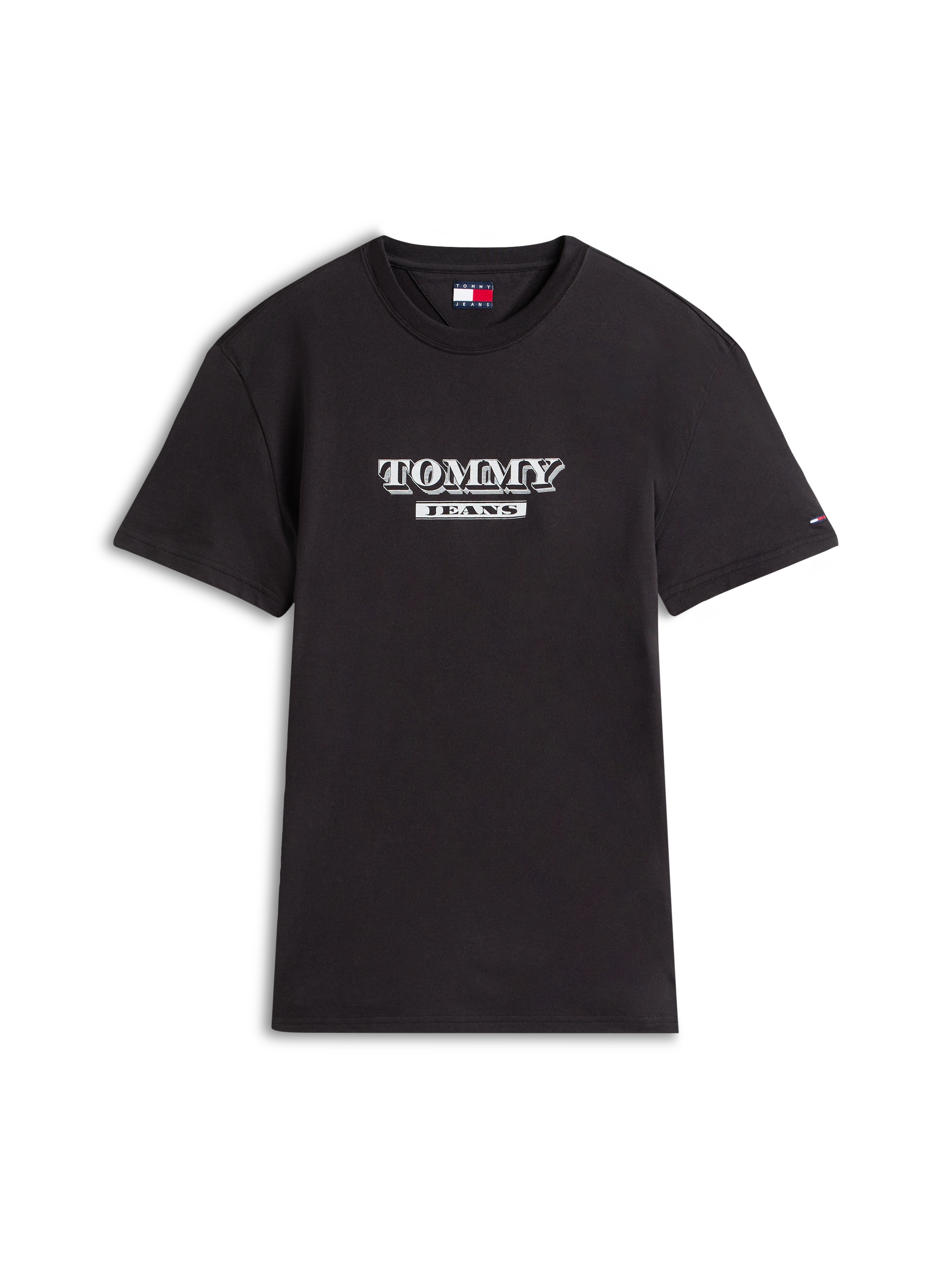 Tommy Jeans Rundhalsshirt »TJM BILLS FONT« regular fit, Rundhals, bedruckt