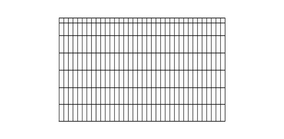 KRAUS Einstabmattenzaun »Dino-Trend-Z42«, anthrazit, 120 cm hoch, 15 Elemente für 30 m, 16 Pfosten