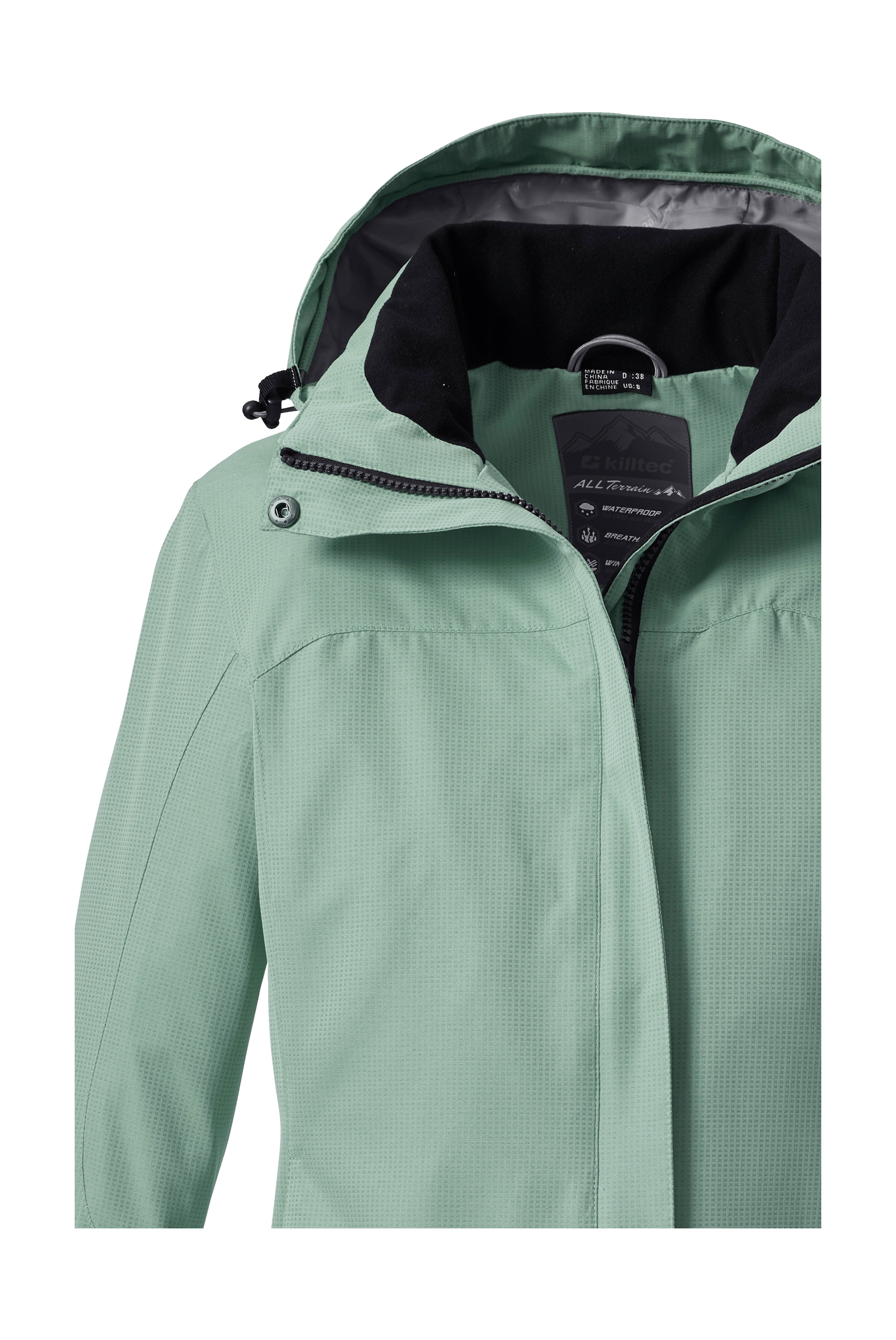 Killtec Outdoorjacke »Inkele«, Damenjacke mit abnehmbarer Kapuze, wind- und wasserdicht, atmungsaktiv