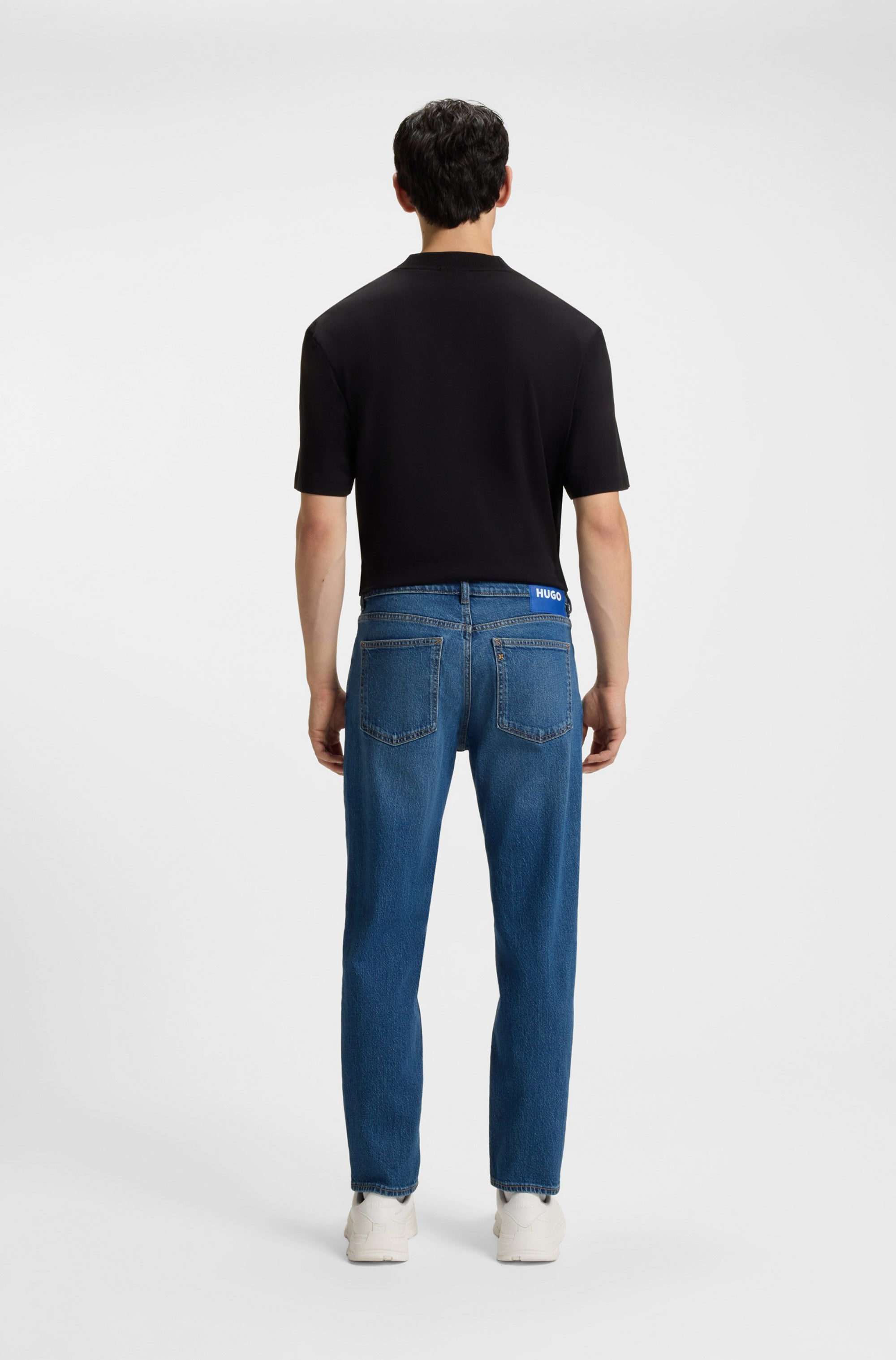 HUGO Blue Tapered-fit-Jeans »Brody«, mit Stone-washed-Finish