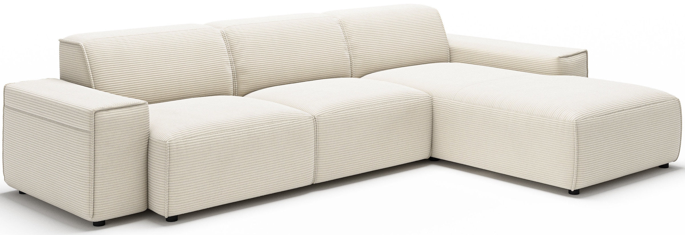 andas Ecksofa »Glimminge auch in Breitcord, Feincord, Bouclé + Easy care-Bezug«, L-Form, Breite 294, Zierkissen