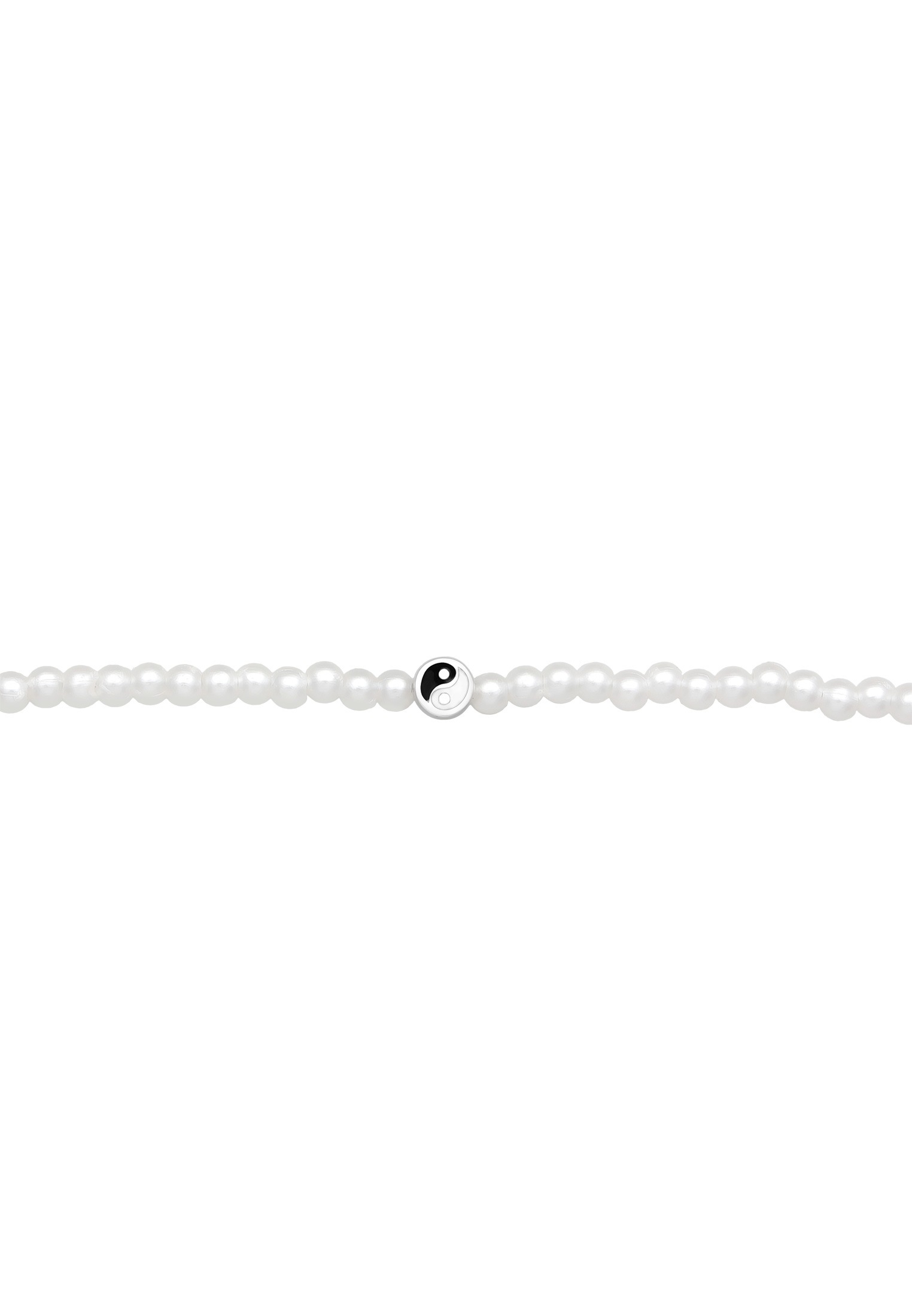 Elli Choker »Halskette Choker Yin Yang Glasperlen 925 Sterling Silber«