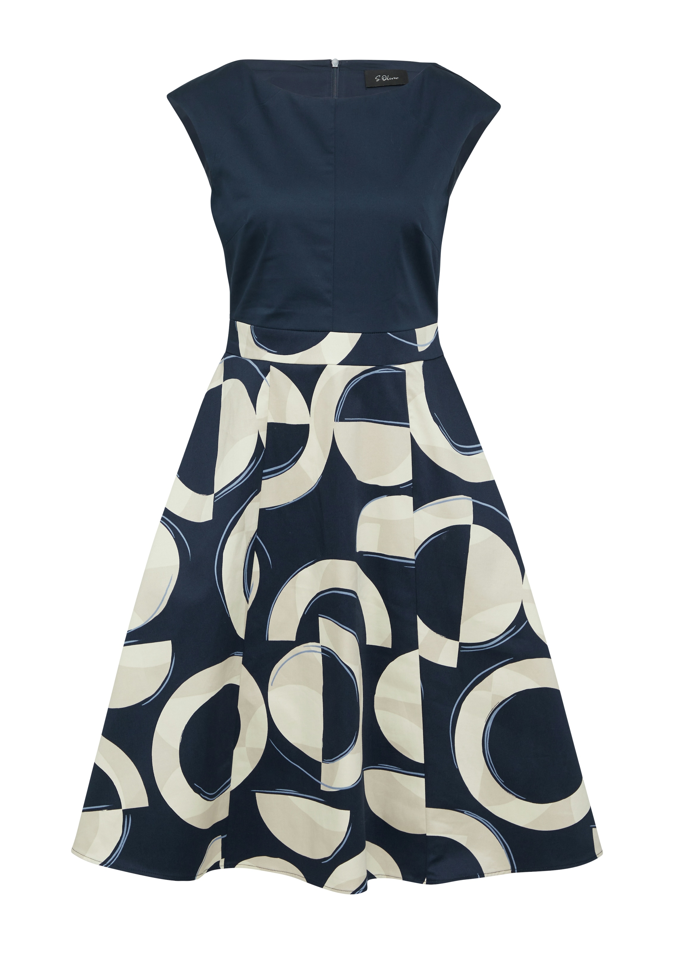 s.Oliver BLACK LABEL A-Linien-Kleid, mit All-Over Print