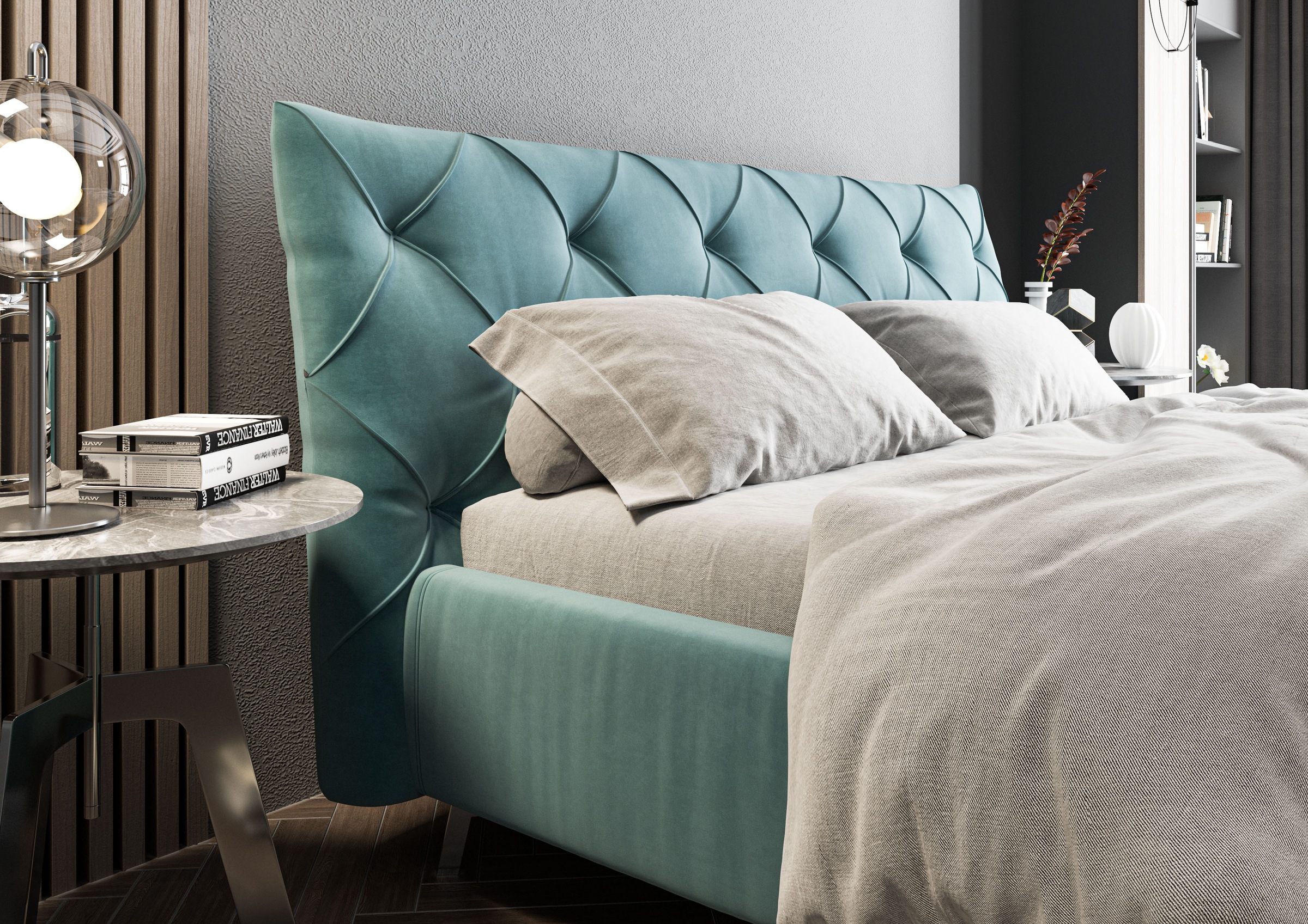 Home affaire Polsterbett »Elloree in 4 Breiten bis 200cm, auch in Leder« Kopfteilhöhe 105cm, belastbar bis 280 kg, auch in Überlänge 220cm