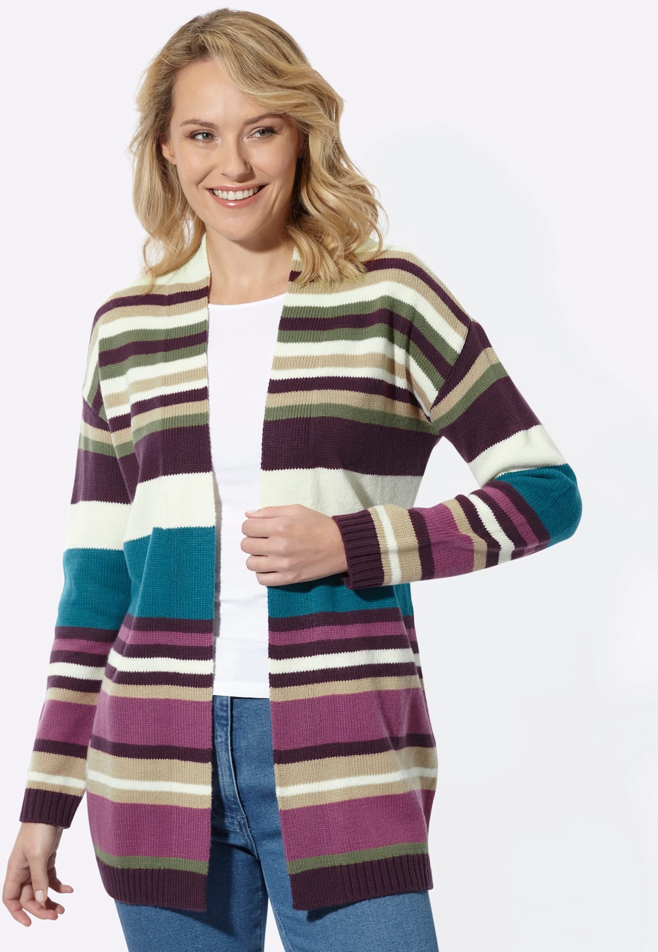 Classic Basics Longstrickjacke