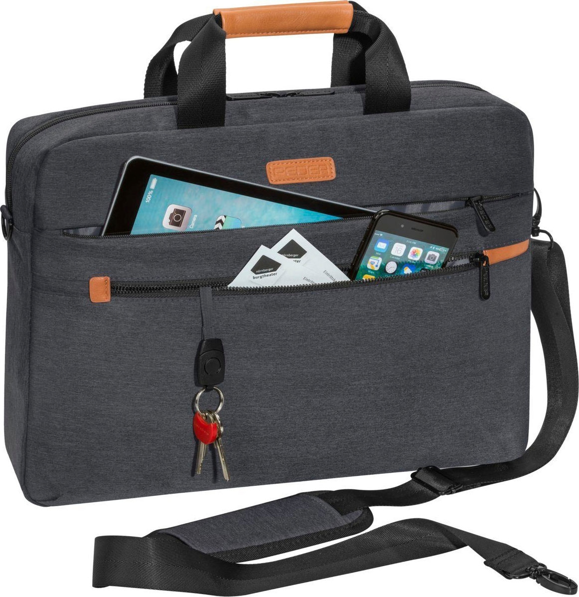 Laptoptasche »"ELEGANCE" Pro 17,3" (43,9cm)«, Laptopfac sowie ein Tabletfach