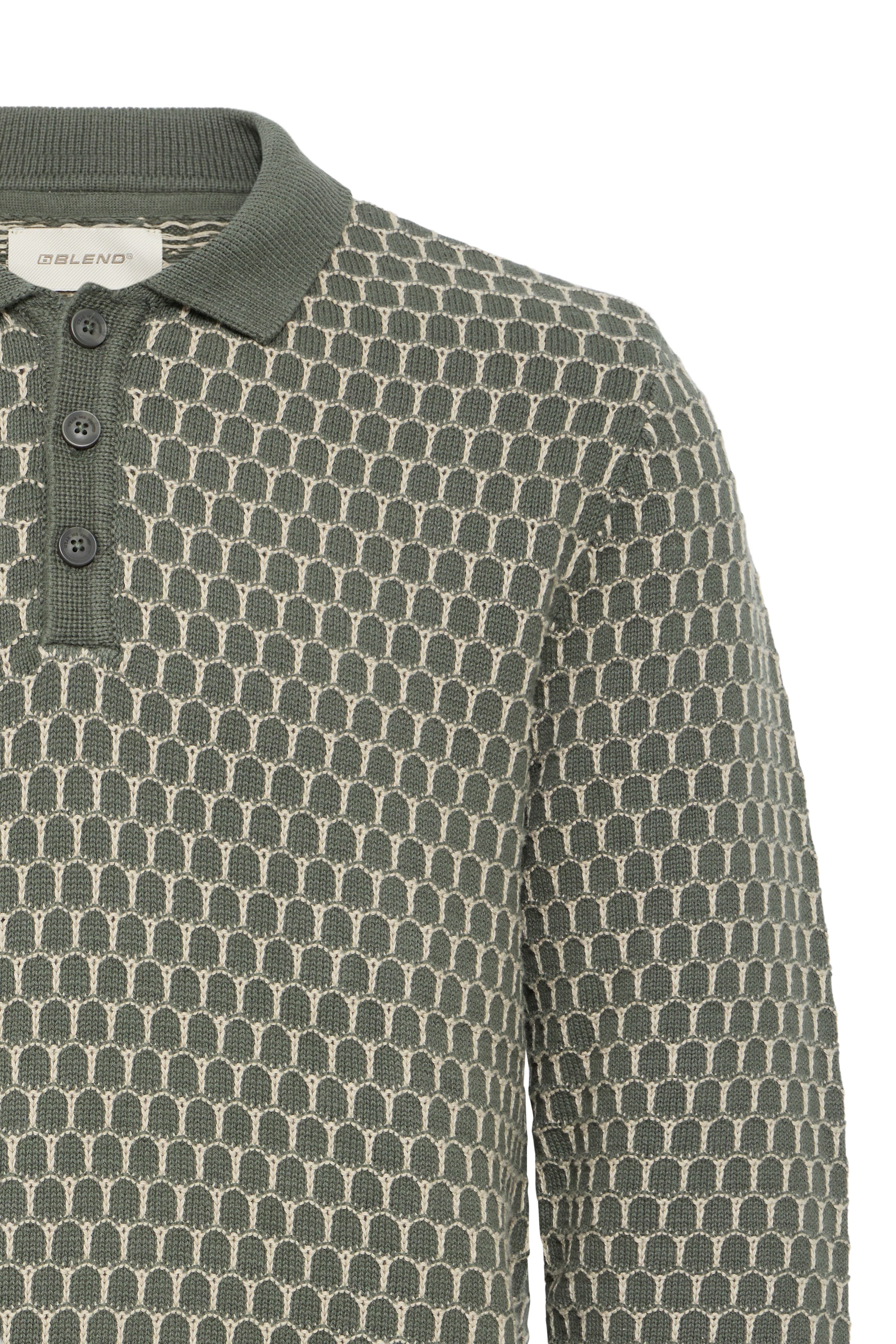 Blend Polokragenpullover »BHDONG POLO« Baumwolle, regular fit