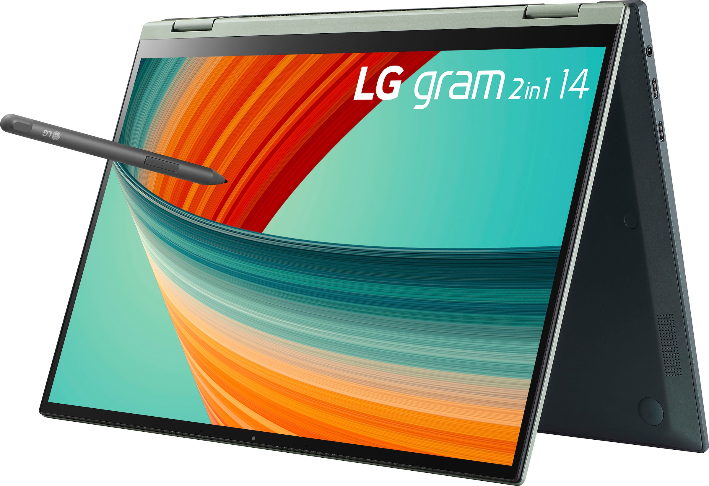 LG Notebook »Gram 14" Laptop, IPS-TouchDisplay, 16 GB RAM, Windows 11 Home,«, 35,5 cm, / 14 Zoll, Intel, Core i7, Iris Xe Graphics, 1000 GB SSD, 14T90R-G.AA77G