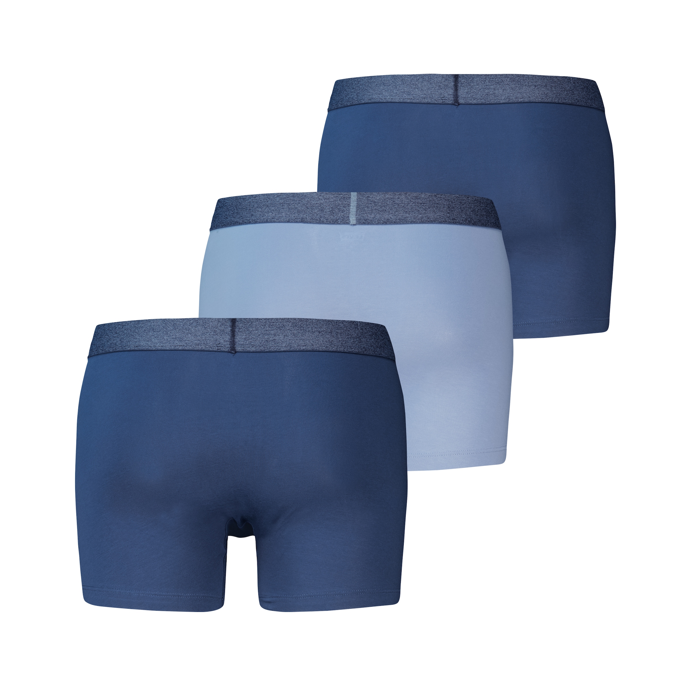 Levi's® Boxer »LEVIS MEN MEL WB BOXER BRIEF« 3er Pack,  ohne Eingriff, tonaler Logobund, elastisch, Cotton-Mix