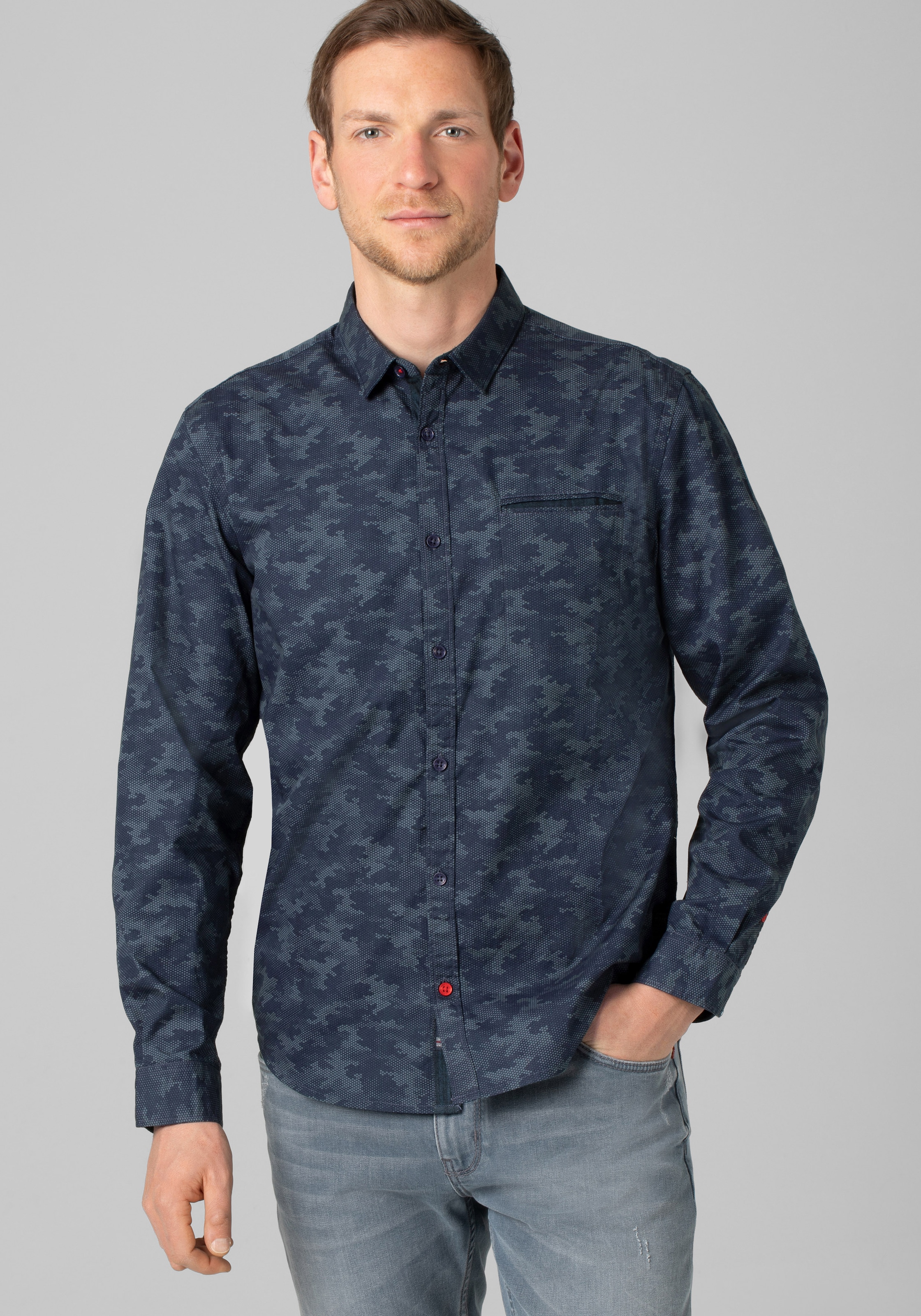 TIMEZONE Langarmhemd »Smart Structure Shirt«