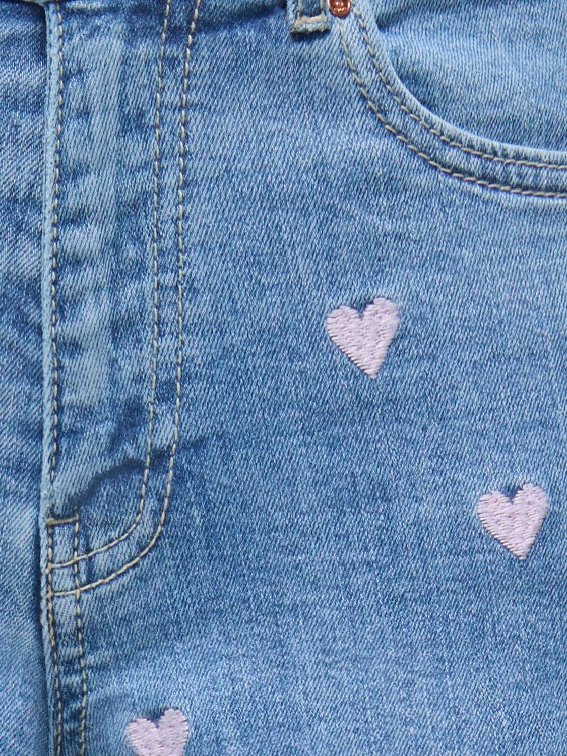 KIDS ONLY Jeansshorts »KOGJUICY HEART EMB SHORTS DNM« mit Allover-Stickerei