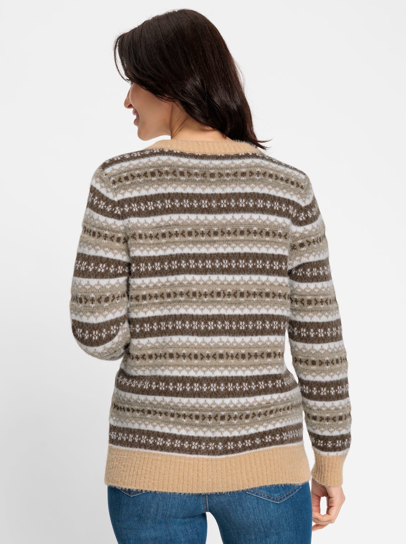 Inspirationen Jacquardstrickjacke