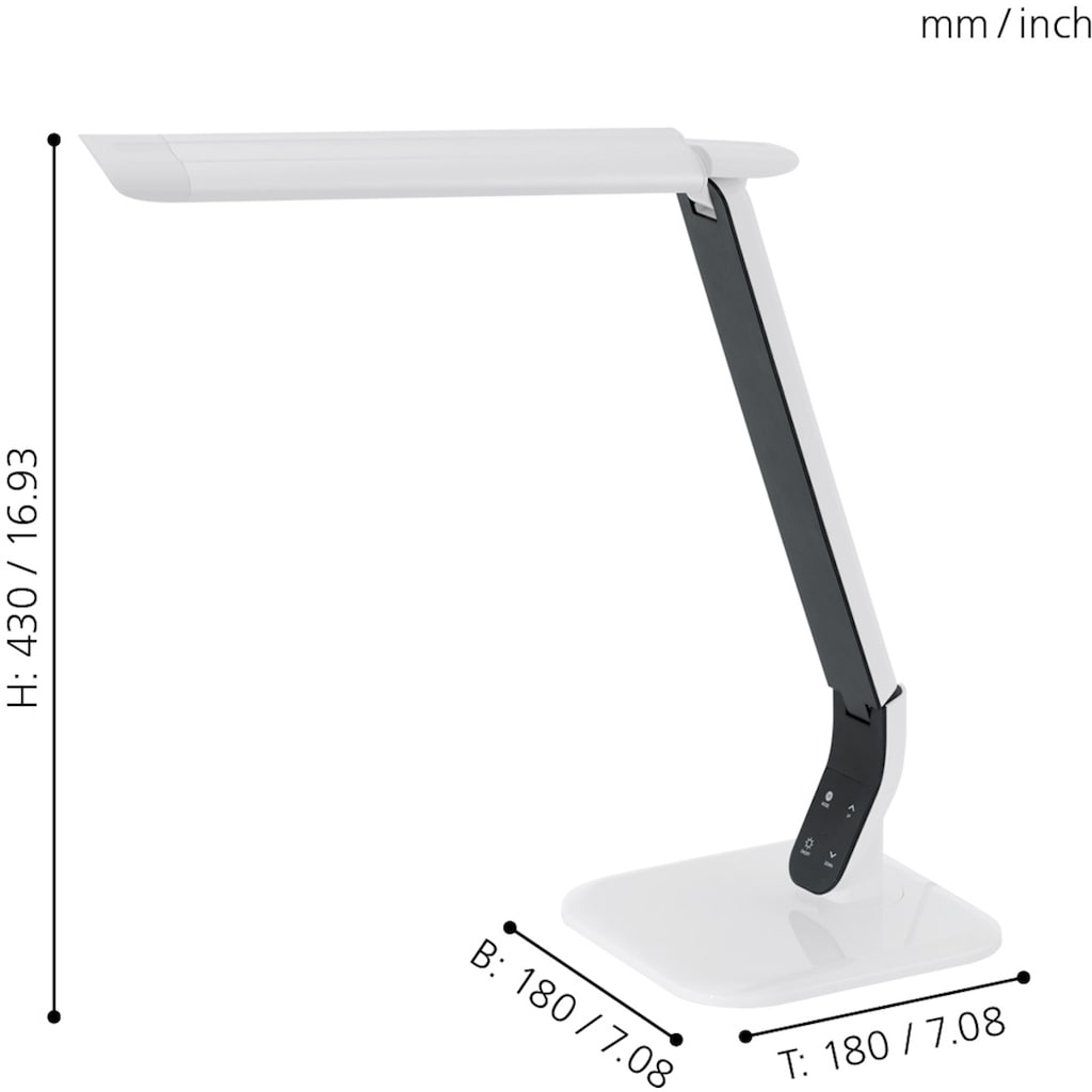 EGLO LED Schreibtischlampe »Sellano«, LED-Board, Extra-Warmweiß-Kaltweiß-Neutralweiß-Tageslichtweiß-Warmweiß, CCT