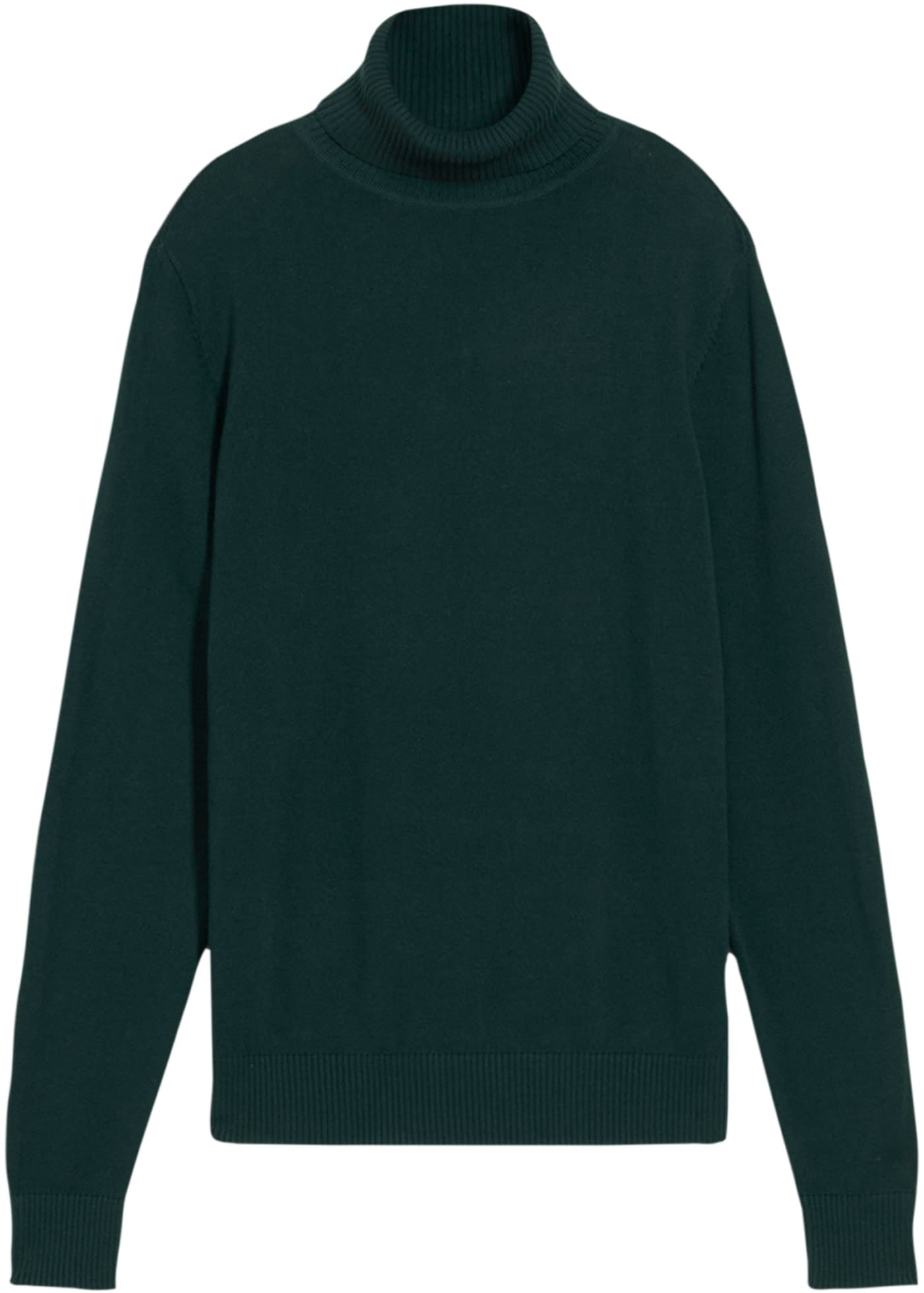 bonprix Rollkragenpullover »Rollkragenpullover« aus Baumwolle und Polyamid, Rollkragen, figurbetonte Passform