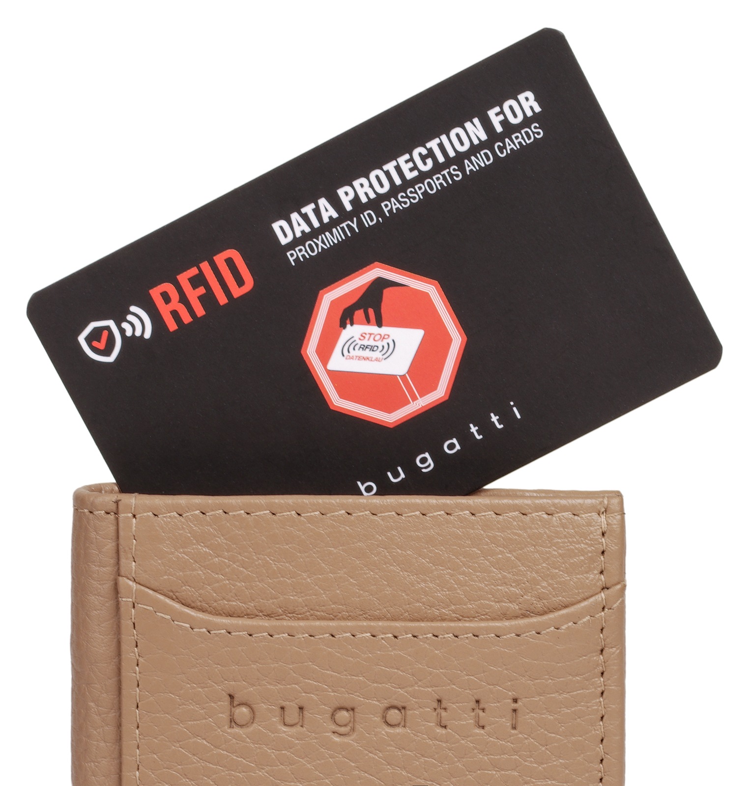 bugatti Geldbörse »SECURE SLIM«, echt Leder