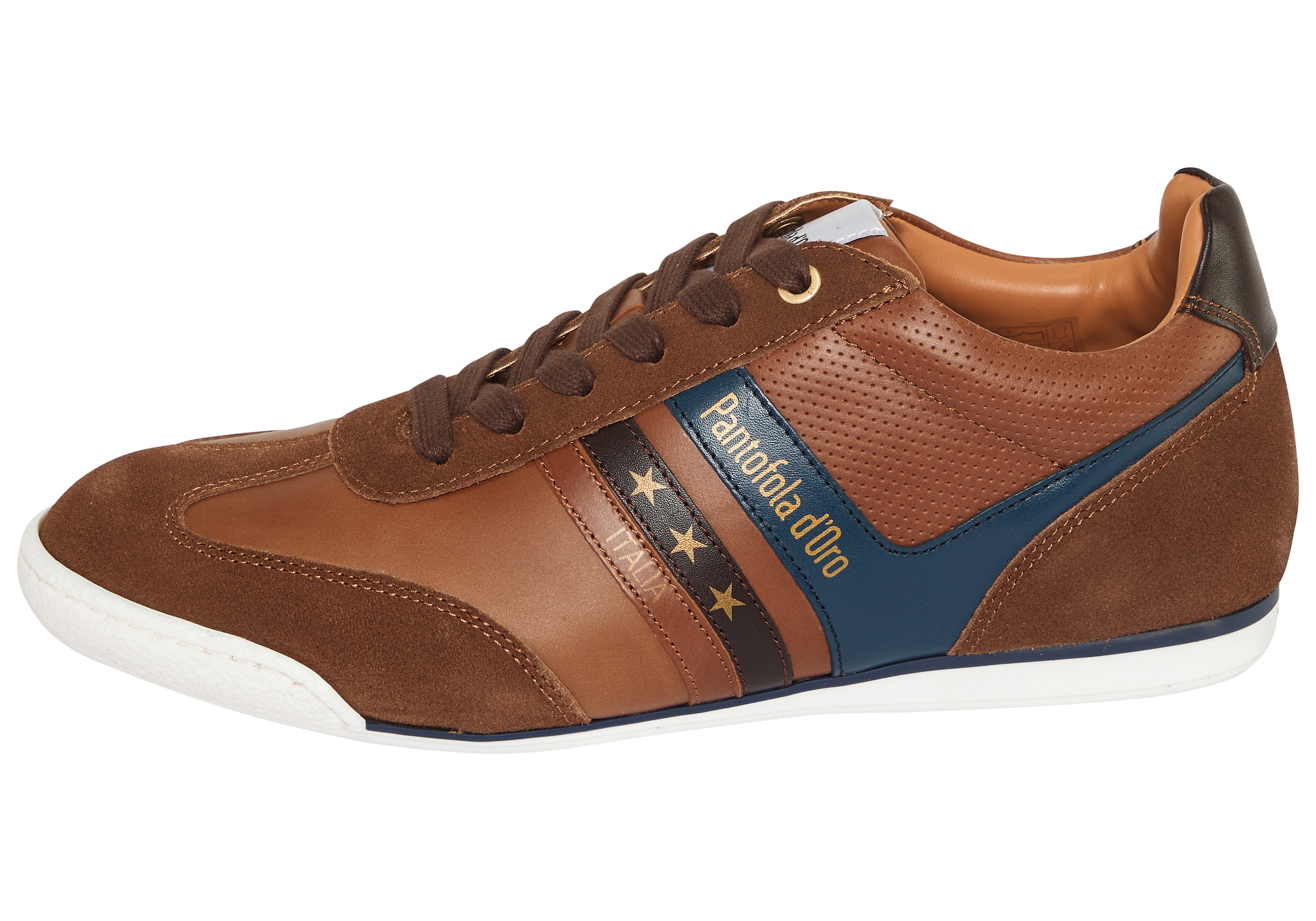 Pantofola d´Oro Sneaker »VASTO LOW«  Obermaterial aus Leder, Gummilaufsohle, mit Schnürung