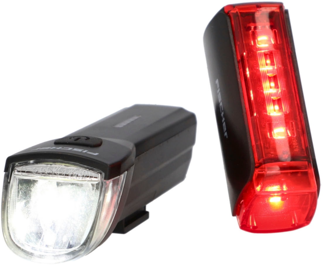 FISCHER Fahrrad Fahrradbeleuchtung »Akku Bel.-Set TWIN-30/15 2.0«