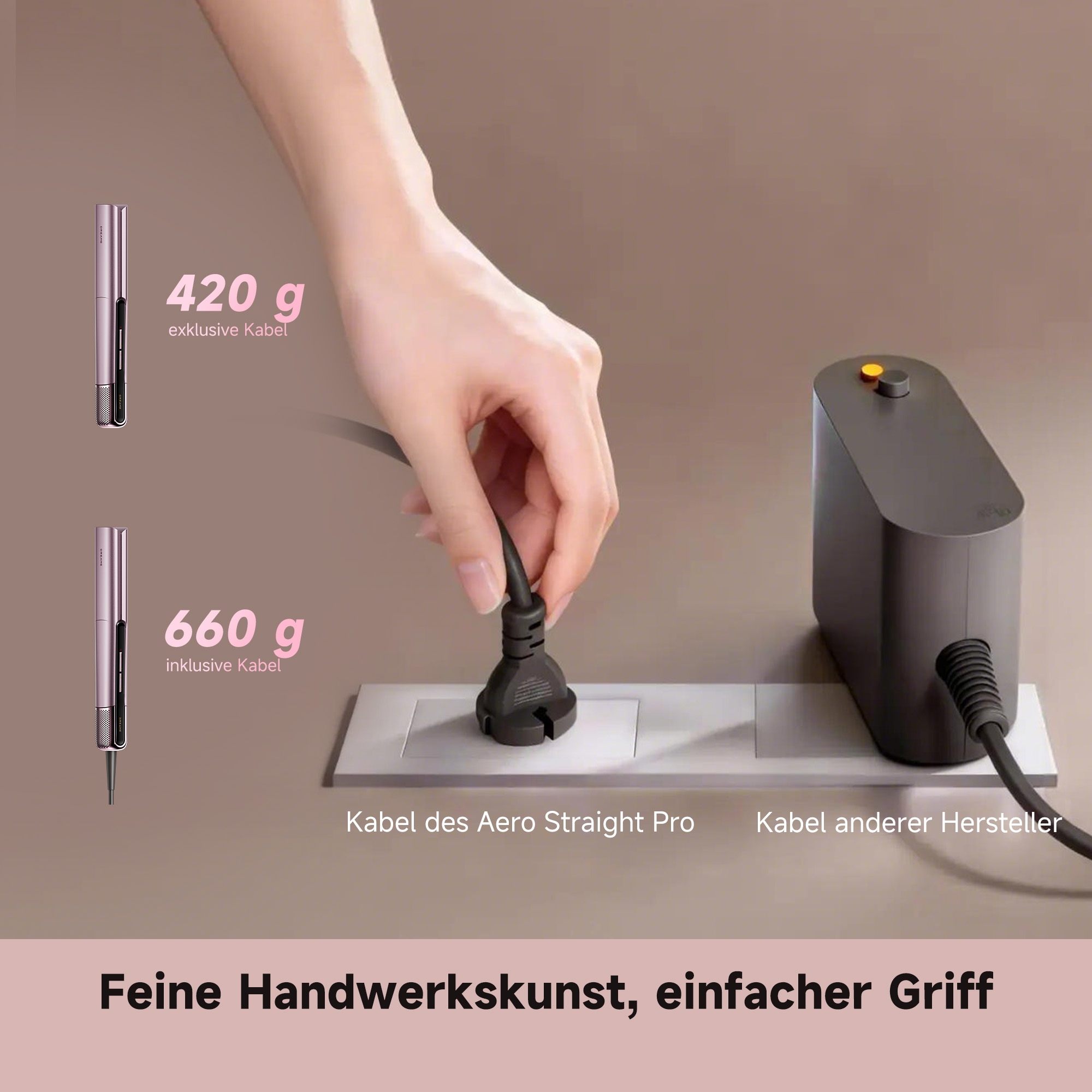 Dreame Glätteisen »Aero Straight Pro« Nassfunktion, Hitzeschutz, Ionen